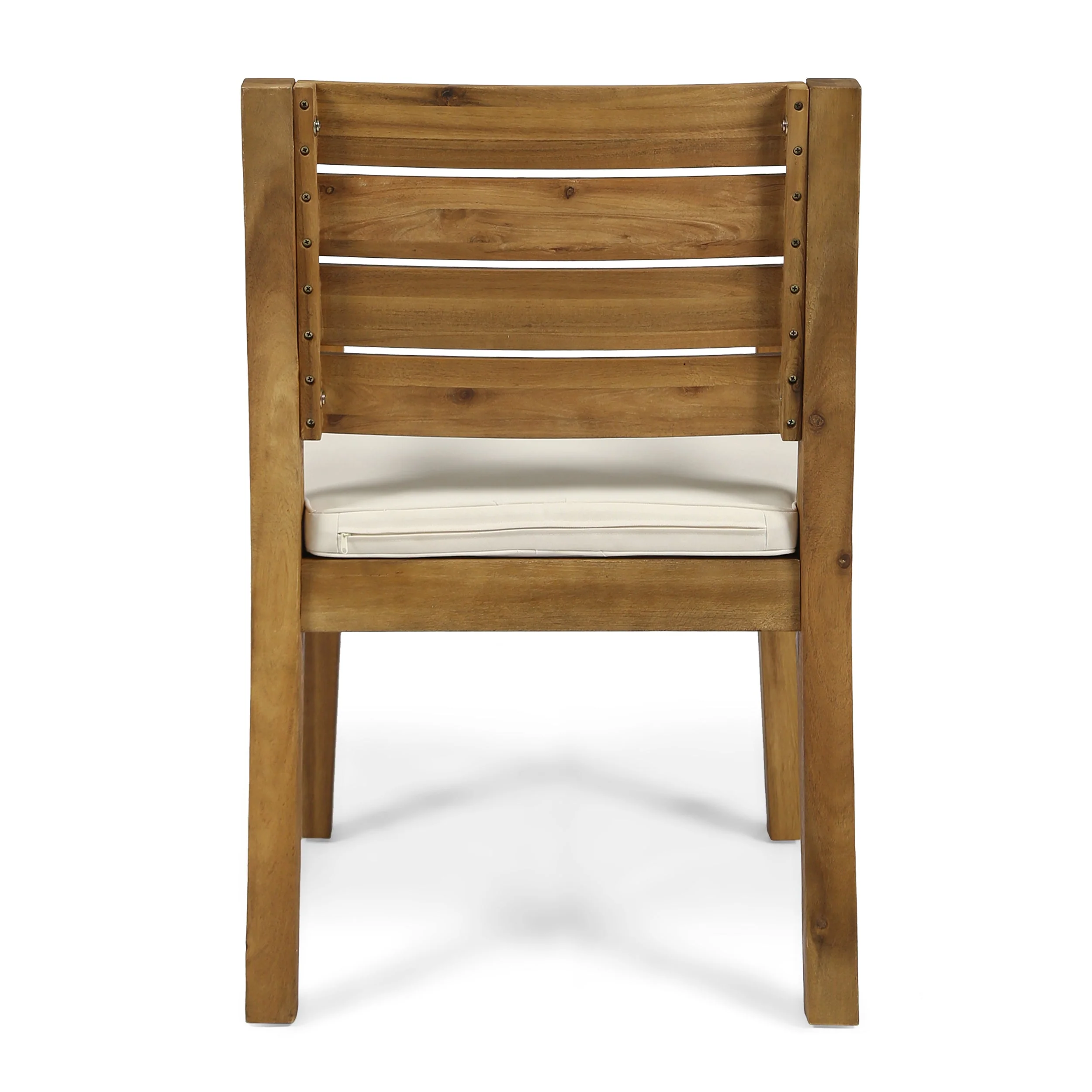 Outdoor 6-Seater Acacia Wood Expandable Dining Set with Cushions - Image 8