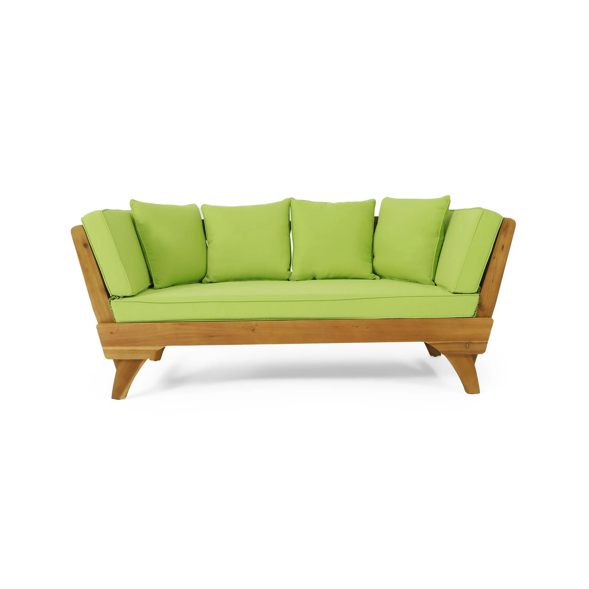 Outdoor Acacia Wood Expandable Daybed With Cushions - Image 3