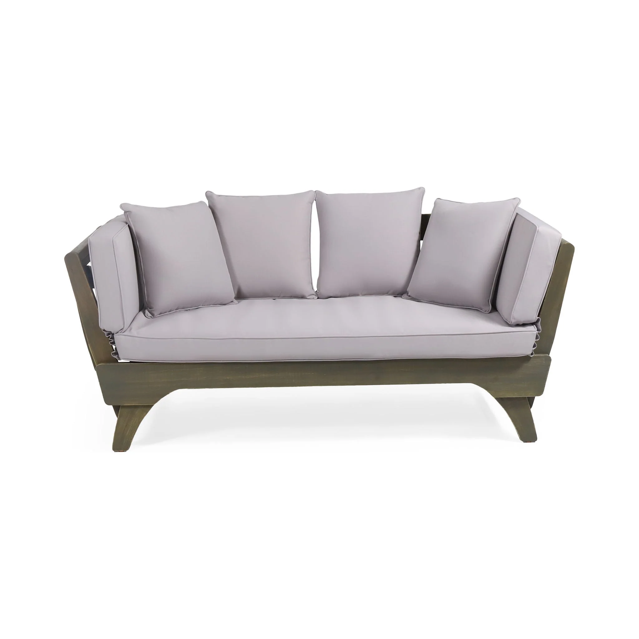 Outdoor Acacia Wood Expandable Daybed With Cushions - Image 5