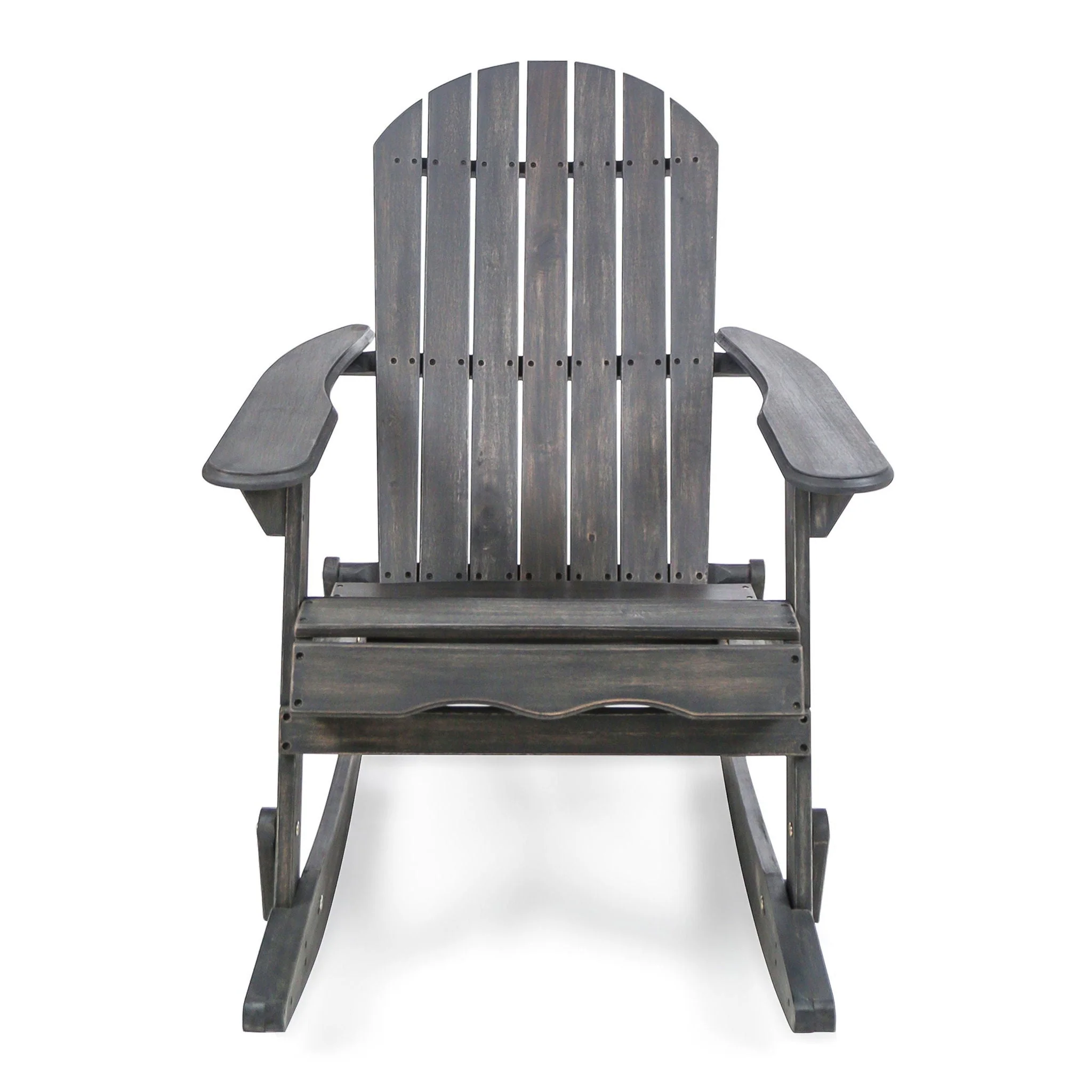 Outdoor Adirondack Rocking Chair With Hand Crafted Details - Image 2