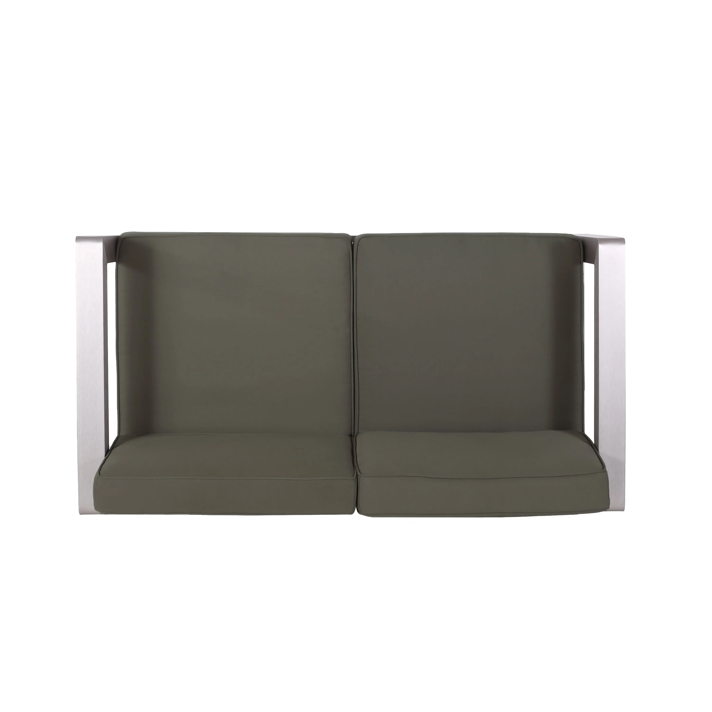 Outdoor Aluminum Loveseat – Low-Profile Patio Seating with Deep Cushions - Image 10