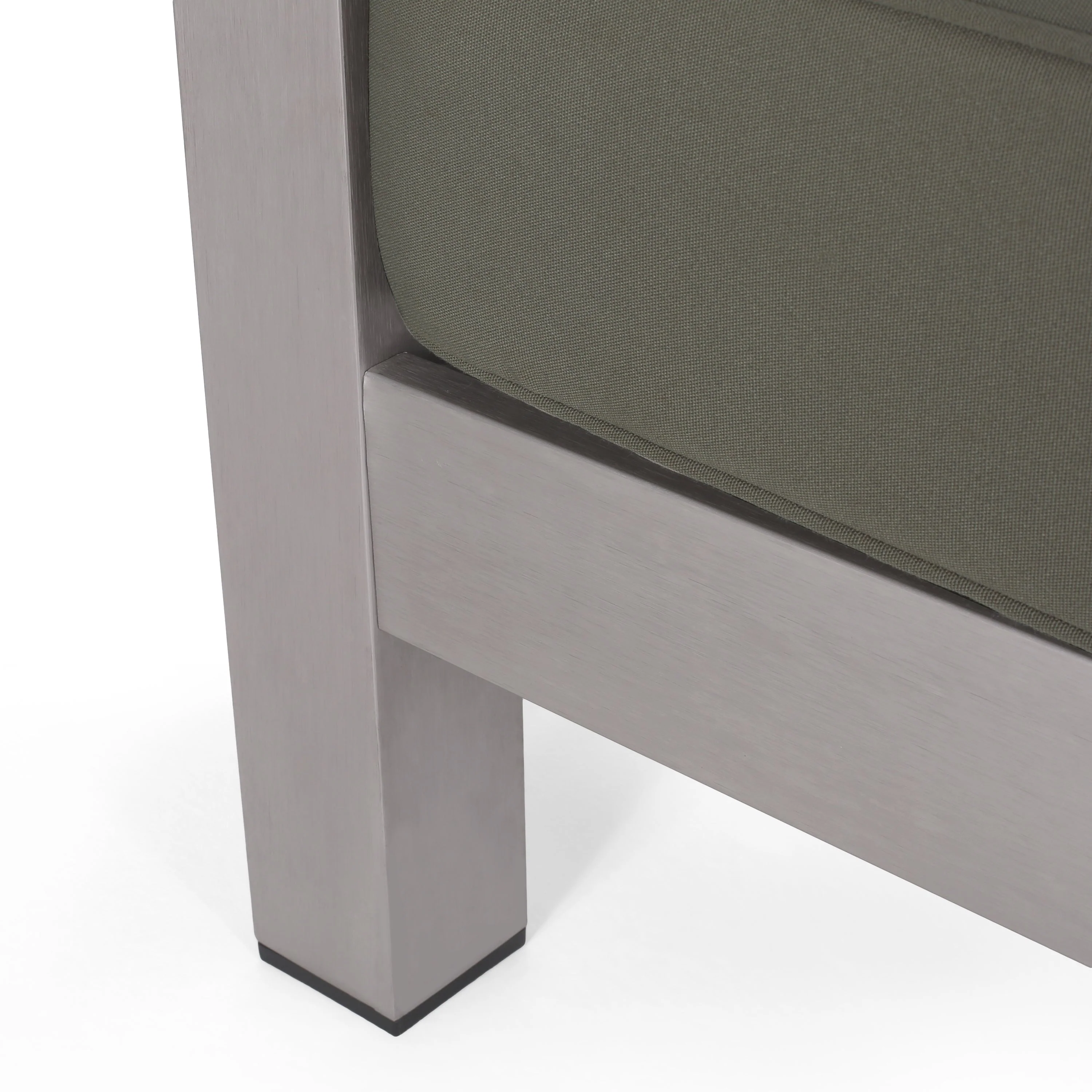 Outdoor Aluminum Loveseat – Low-Profile Patio Seating with Deep Cushions - Image 12