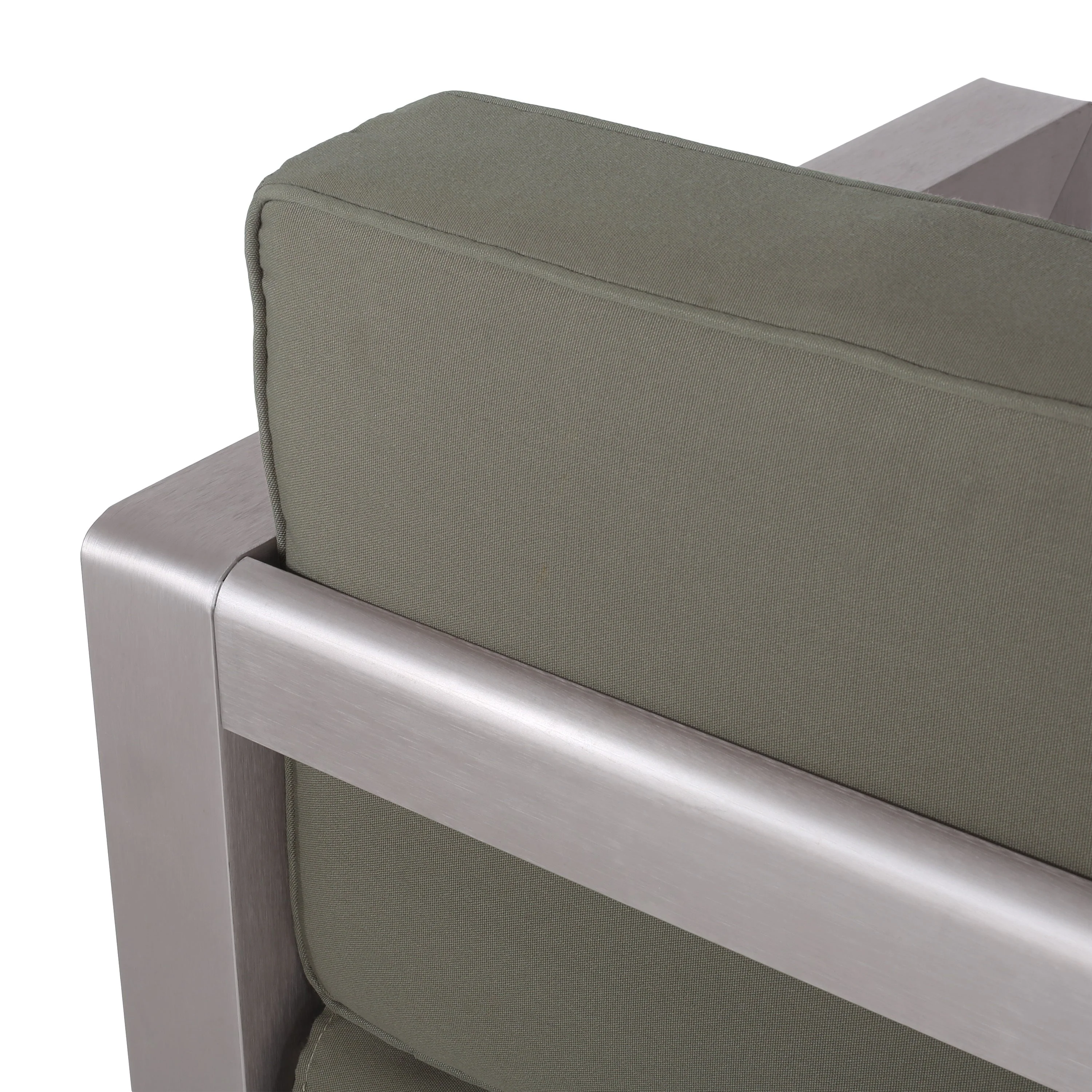 Outdoor Aluminum Loveseat – Low-Profile Patio Seating with Deep Cushions - Image 13