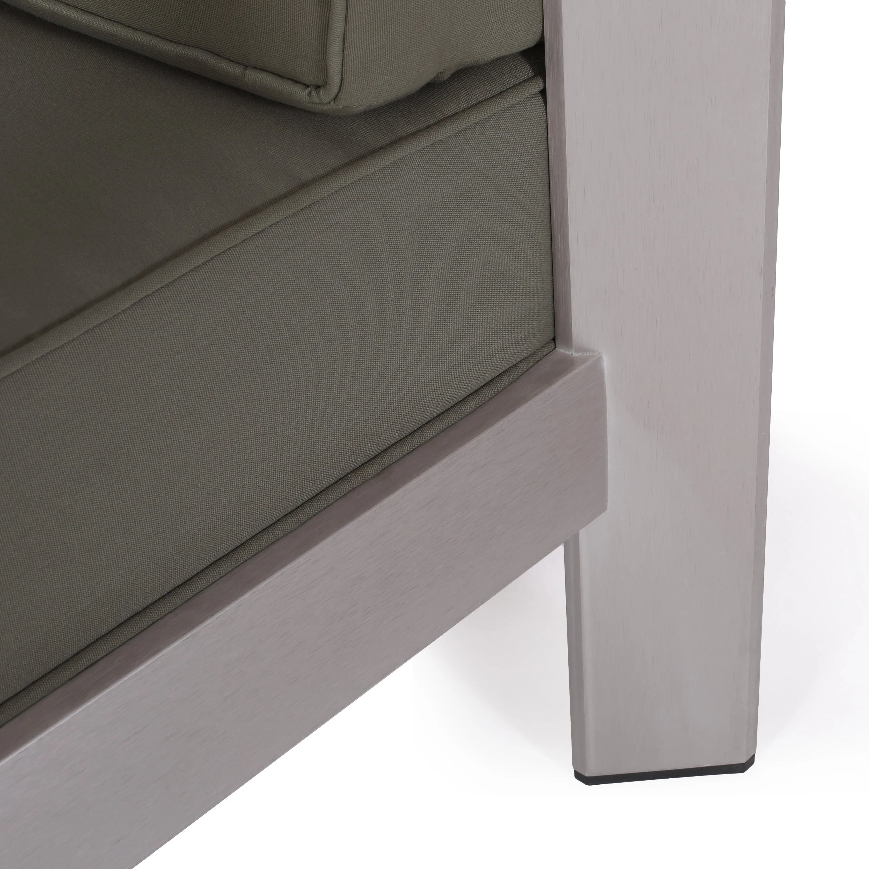 Outdoor Aluminum Loveseat – Low-Profile Patio Seating with Deep Cushions - Image 14
