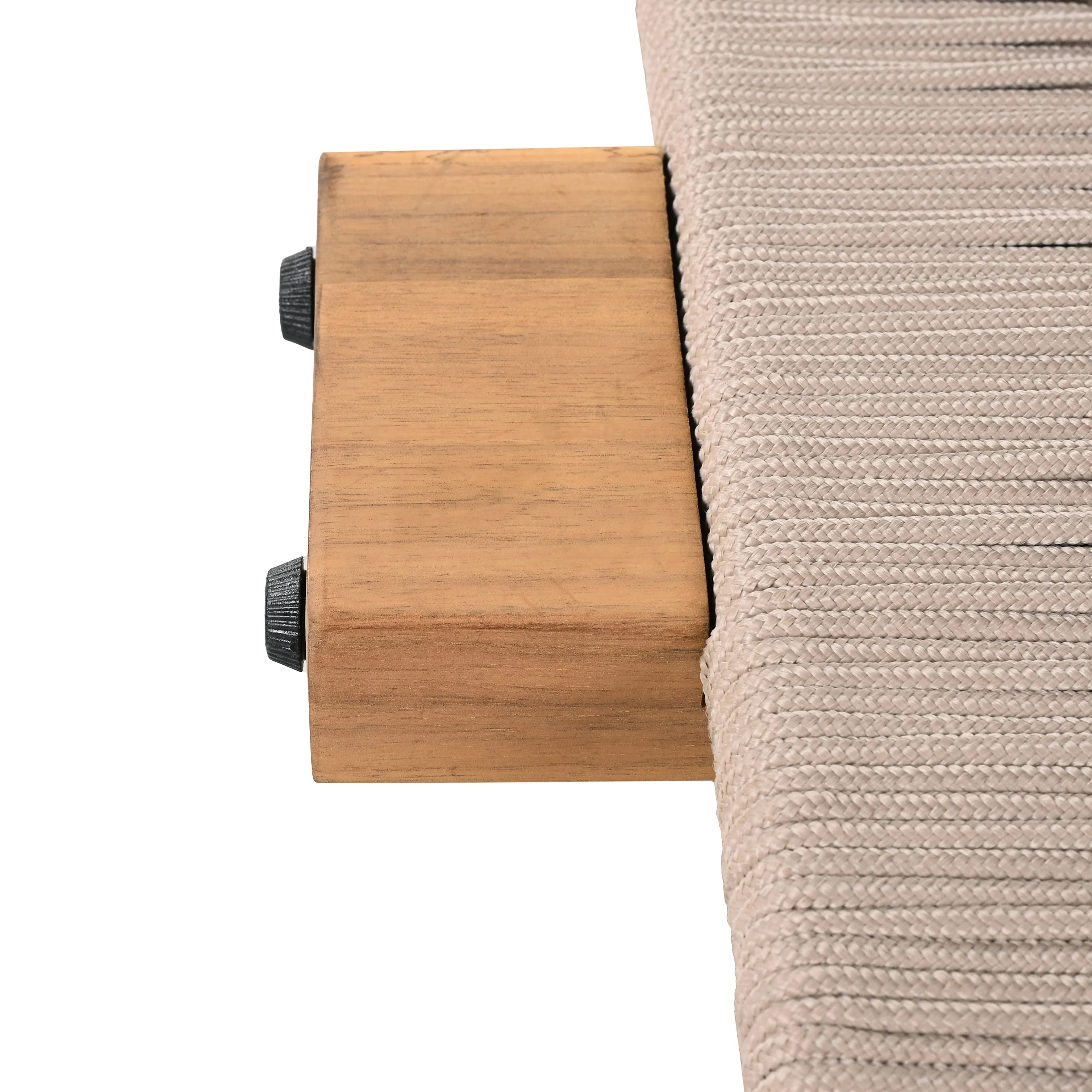 Outdoor Chaise Lounge Chair, Acacia Wood with Adjustable Backrest and Cushion - Image 23