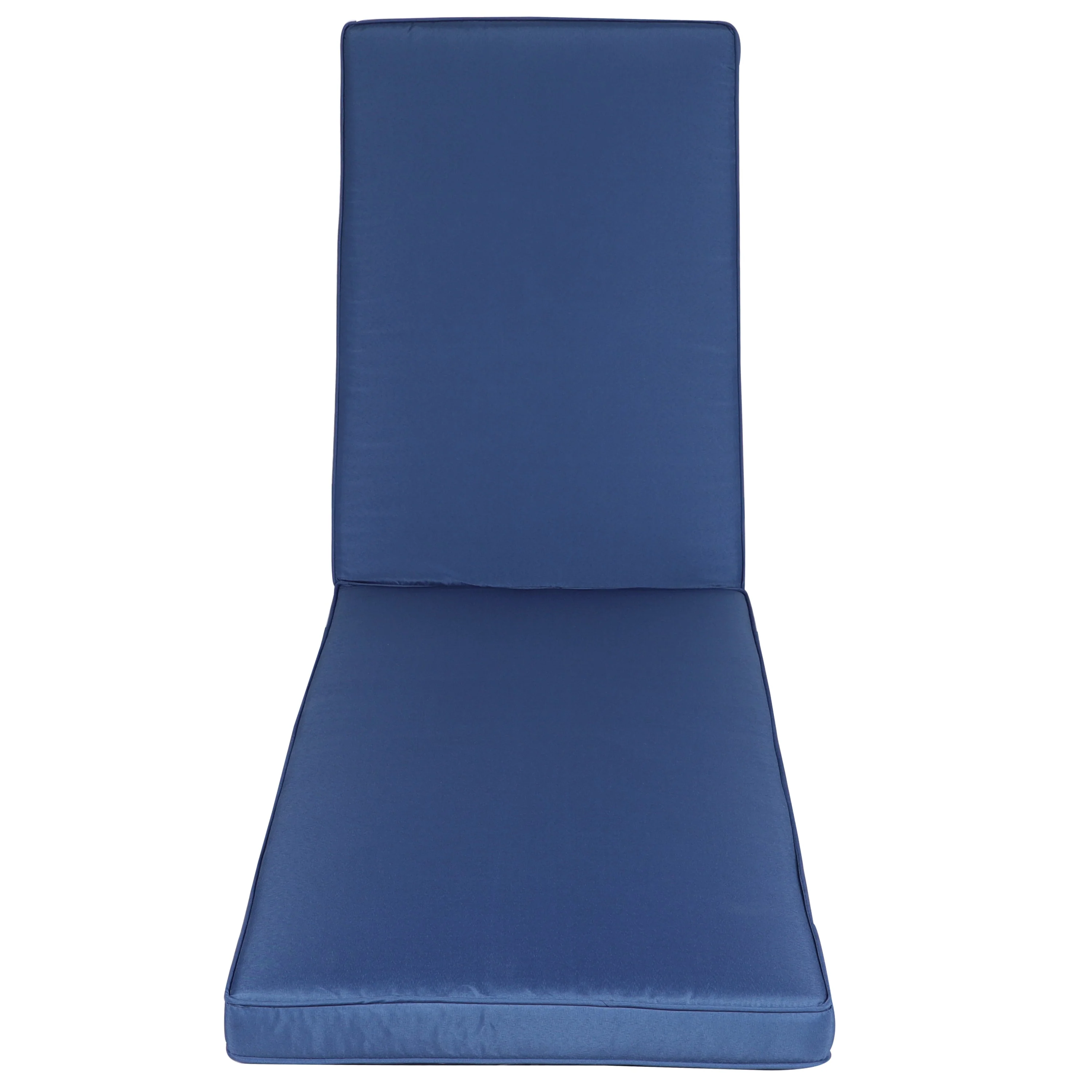Outdoor Chaise Lounge Chair Cushion - Navy Blue Polyester - Image 8