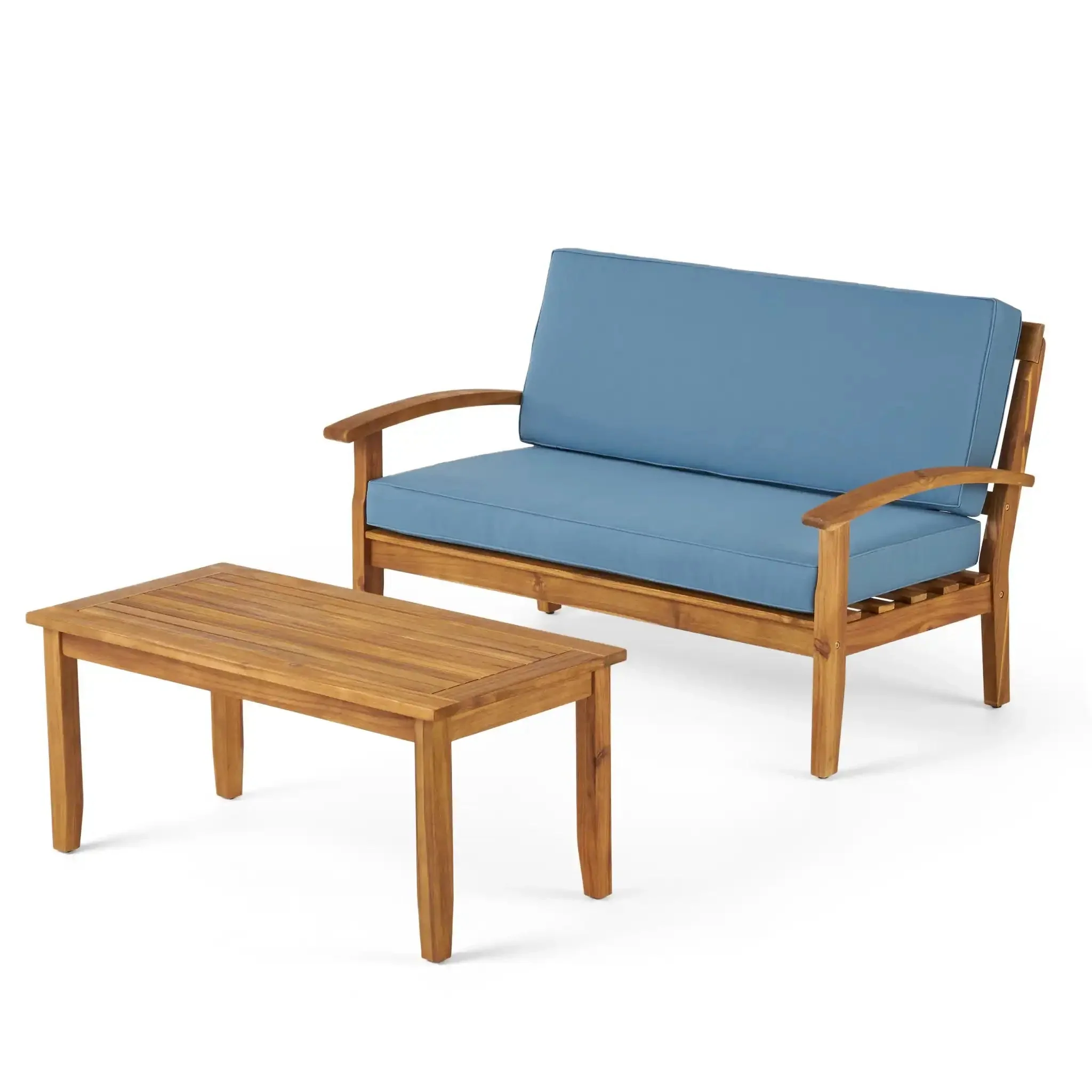 Outdoor Chat Set With Coffee Table And Loveseat - Image 2