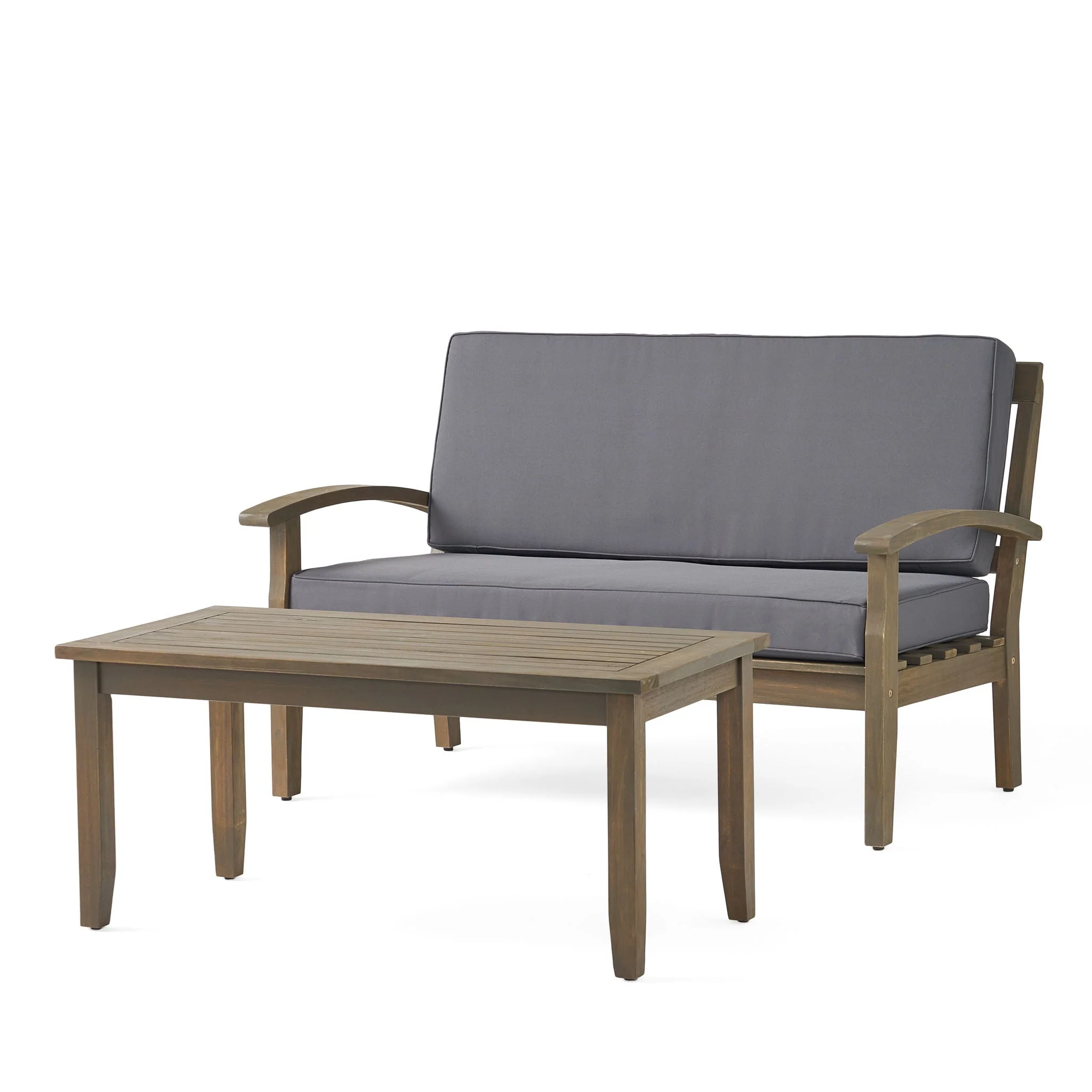 Outdoor Chat Set With Coffee Table And Loveseat - Image 4