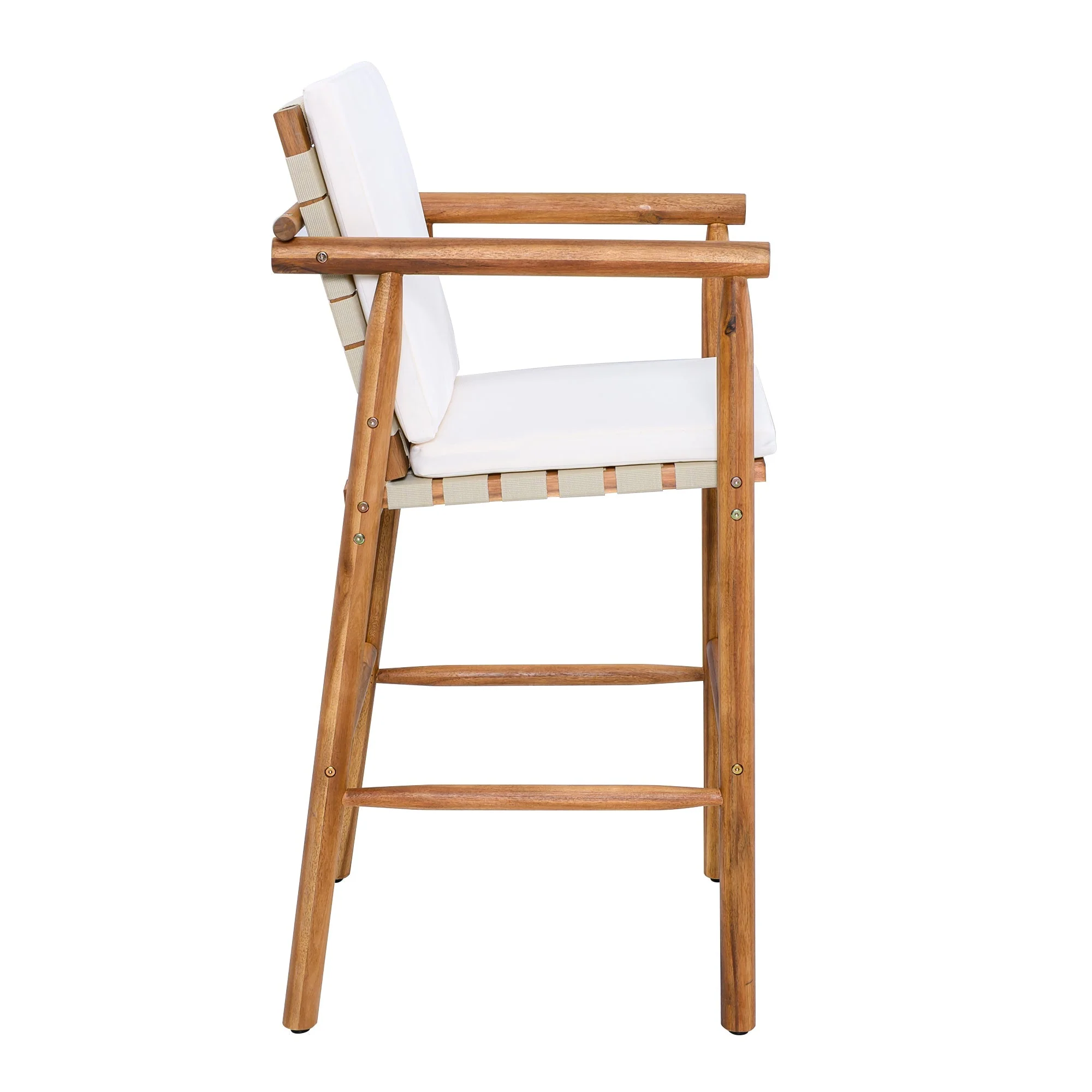 Outdoor Counter Height Bar Stools Set of 2 with Cushions - Image 9