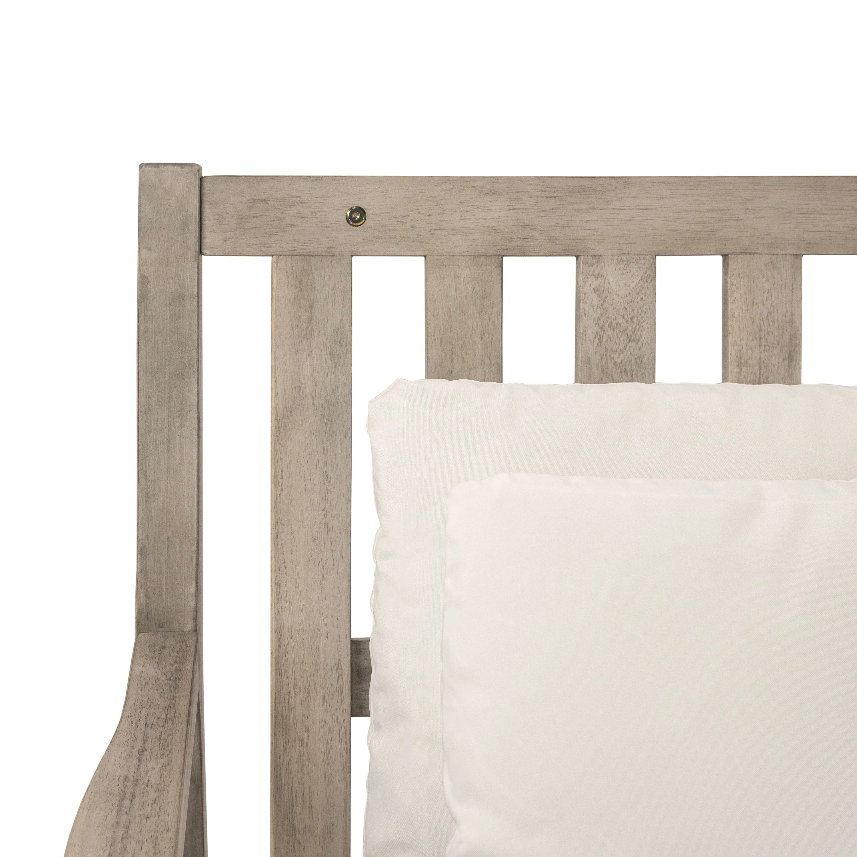 Outdoor Daybed With Four Pillows (Gray+Beige Cushion) - Image 14