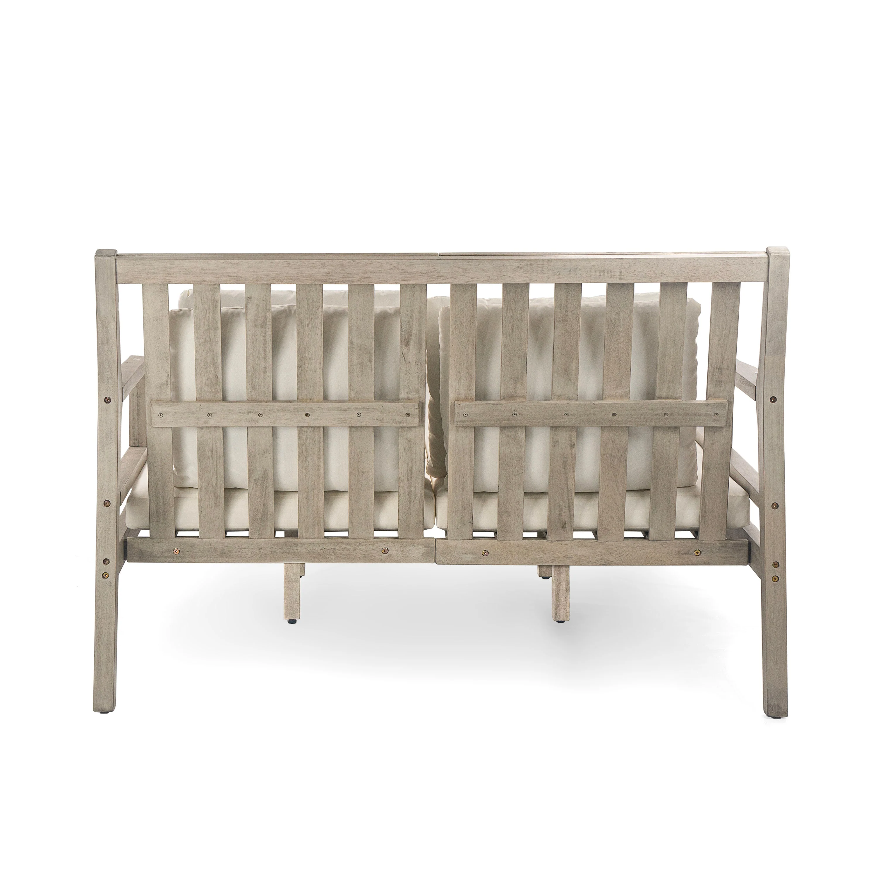 Outdoor Daybed With Four Pillows (Gray+Beige Cushion) - Image 25