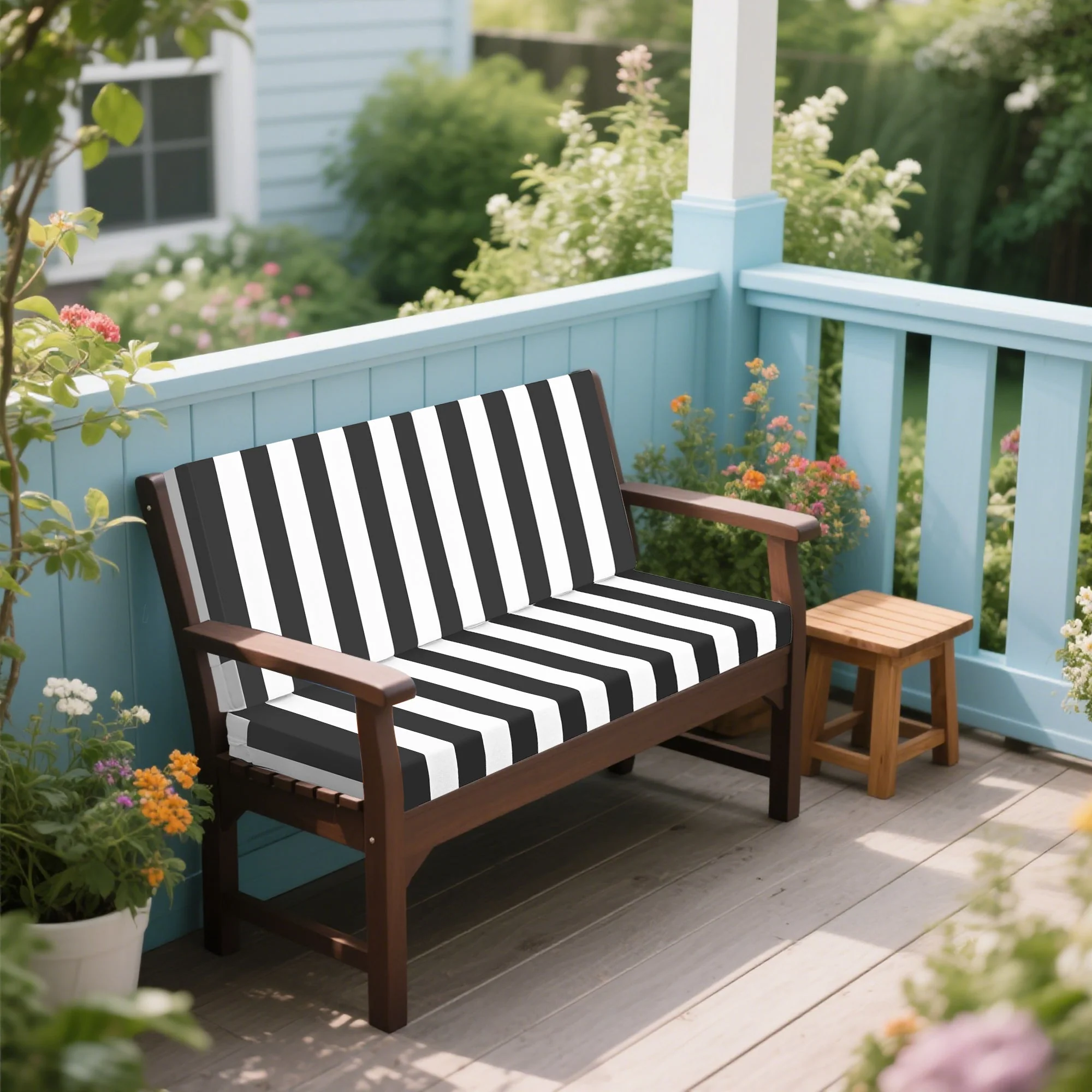 Outdoor Deep Seat Cushions for Patio Furniture, Set of 2 - Image 2