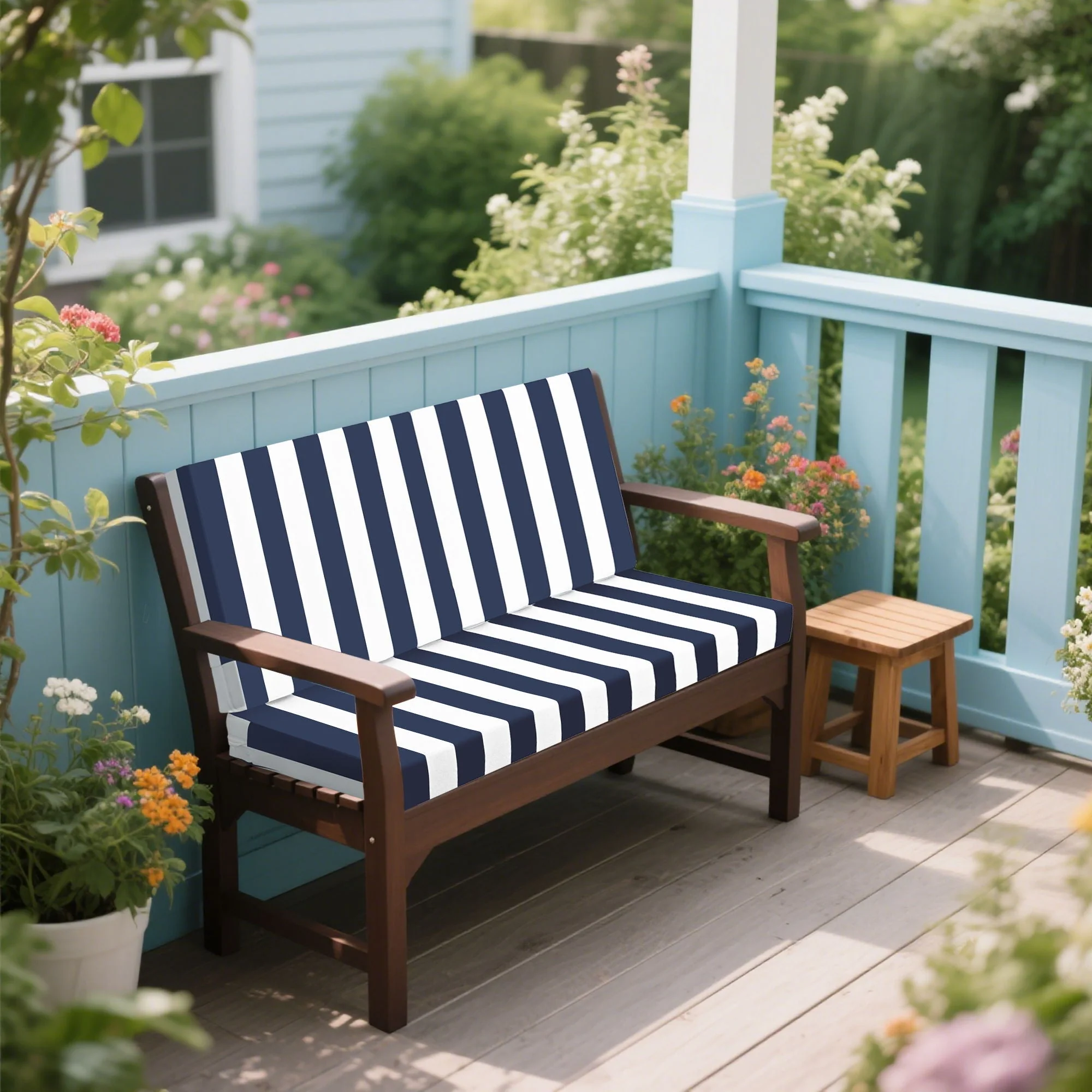 Outdoor Deep Seat Waterproof Replacement Patio Chair Cushions (Set of 2) - Image 3