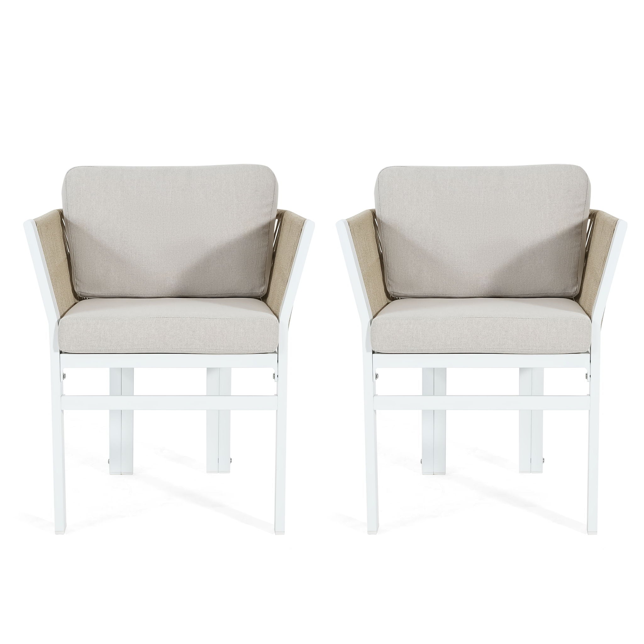Outdoor Dining Chair, All-Weather Patio Seating For Backyard (Set of 2) - Image 2