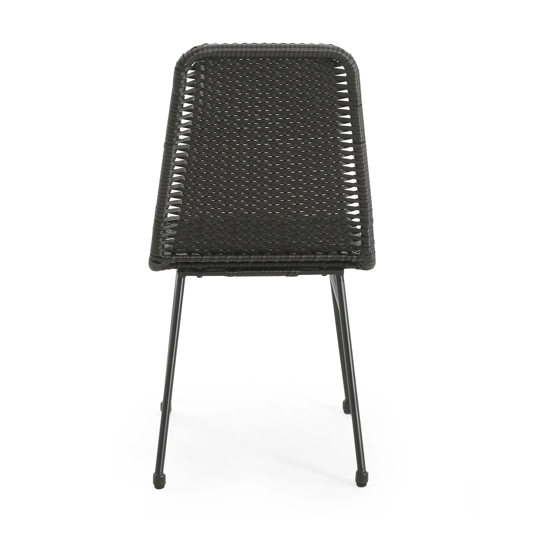 Outdoor Dining Chairs (Set of 2) with Rattan Backrest and Cushions - Image 10