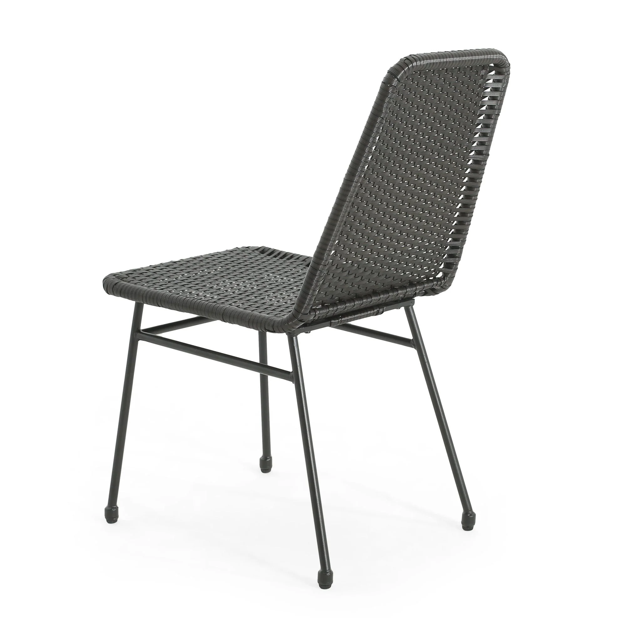 Outdoor Dining Chairs (Set of 2) with Rattan Backrest and Cushions - Image 11