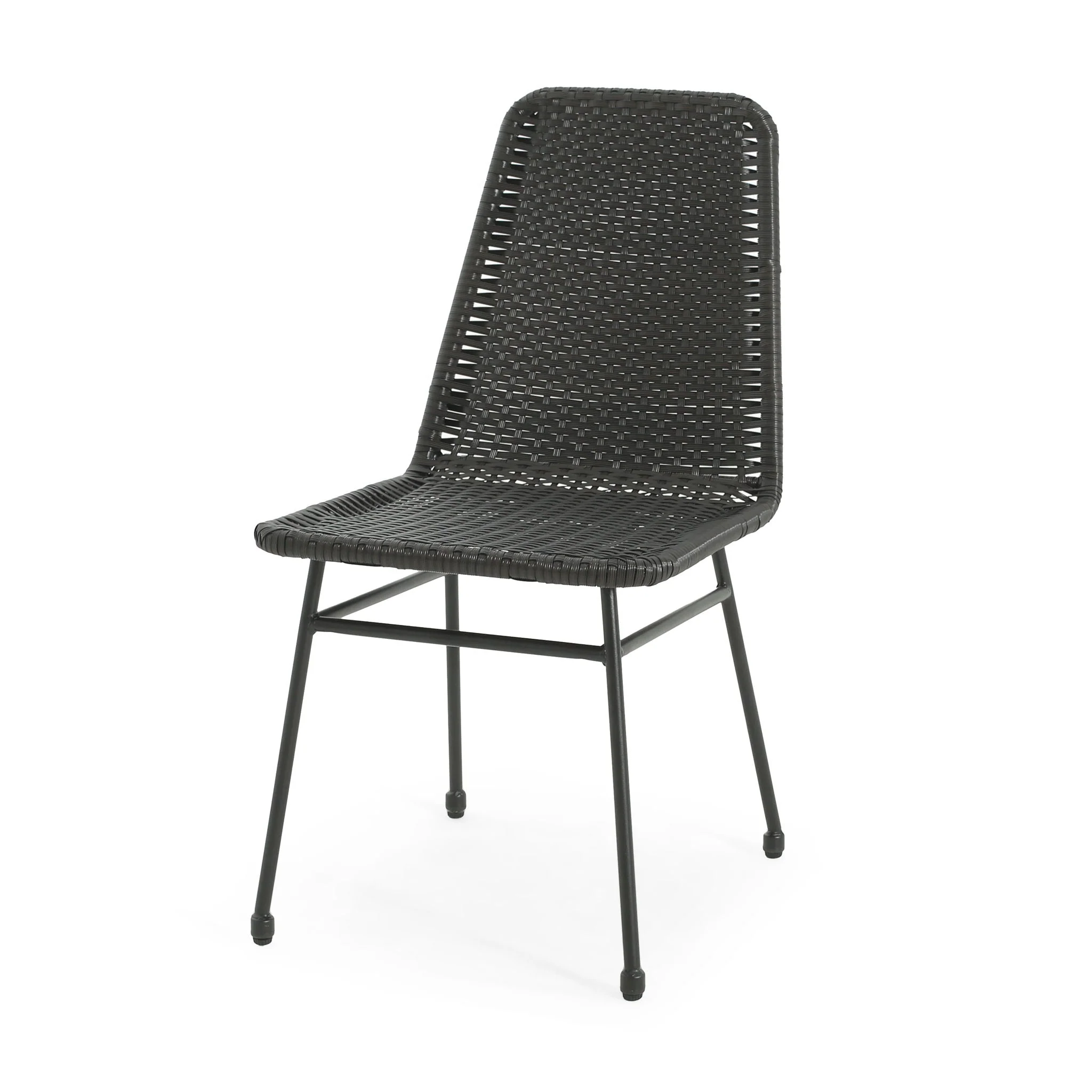 Outdoor Dining Chairs (Set of 2) with Rattan Backrest and Cushions - Image 14