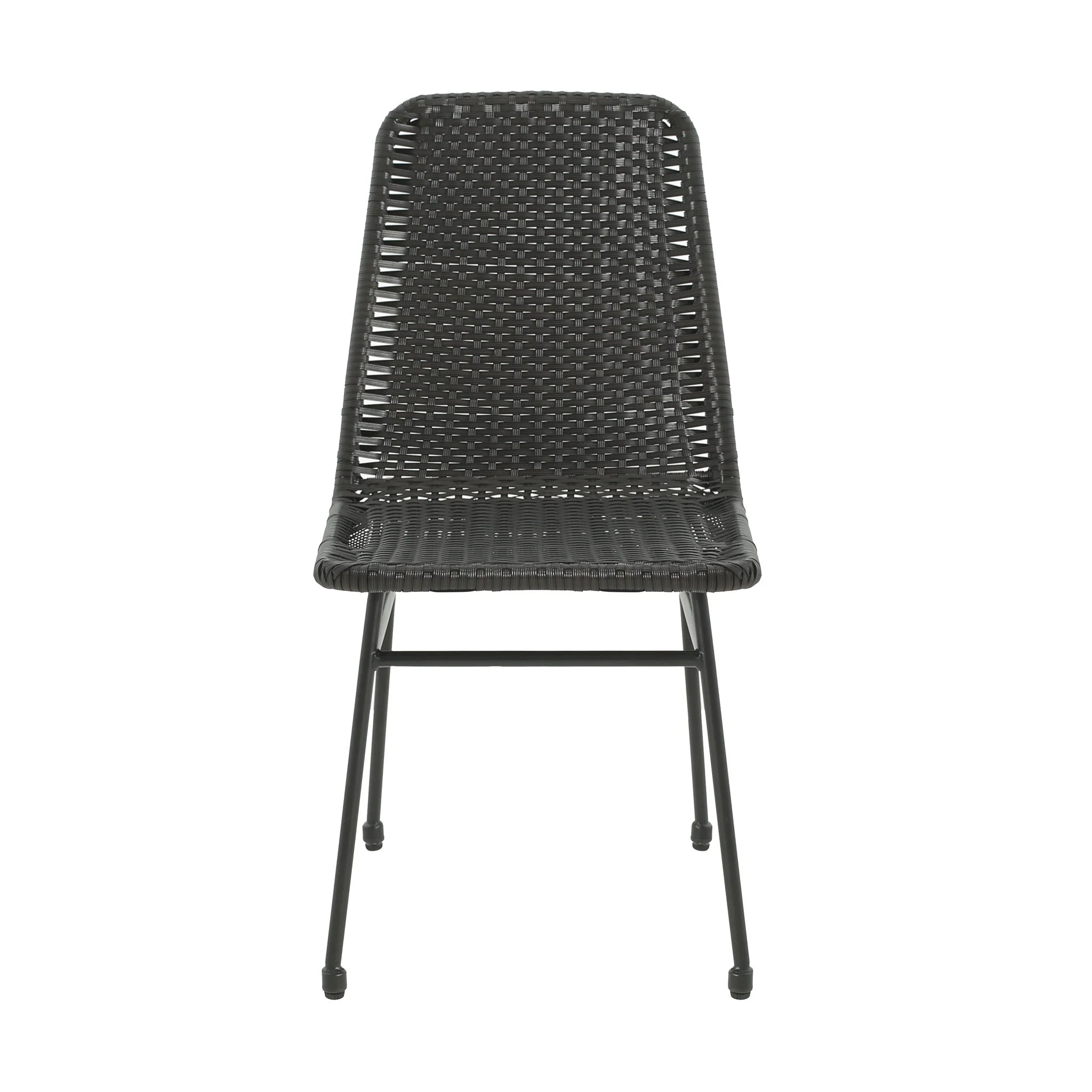 Outdoor Dining Chairs (Set of 2) with Rattan Backrest and Cushions - Image 9