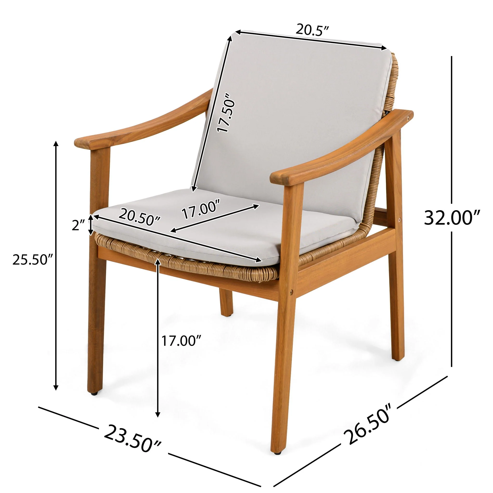 Outdoor Dining Chairs (Set of 2) - Image 7