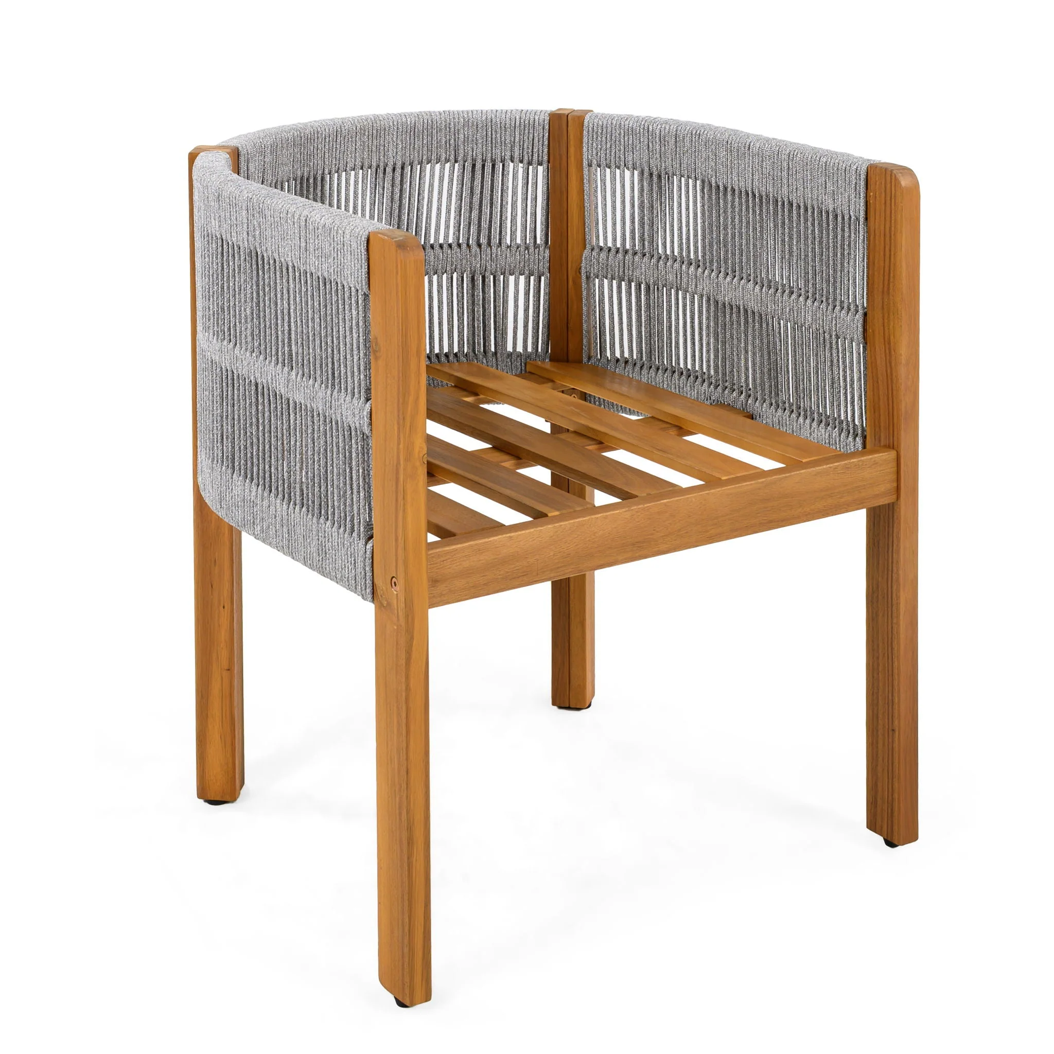 Outdoor Dining Chairs With Rope Handles (Set of 2) - Image 3