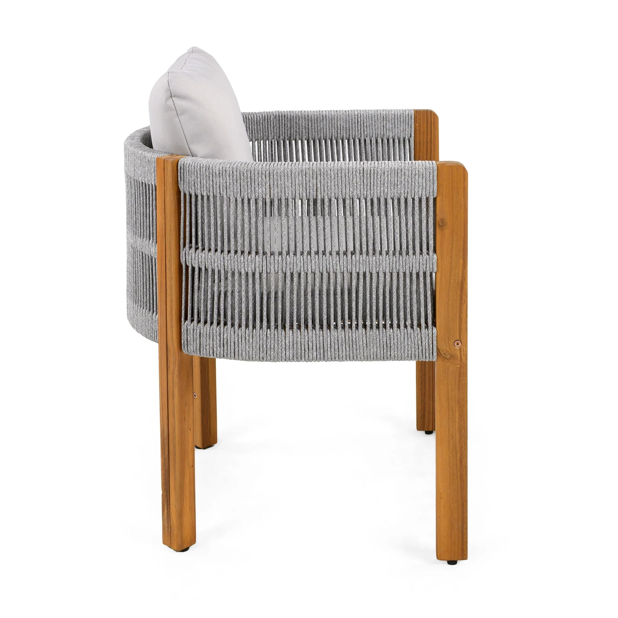 Outdoor Dining Chairs With Rope Handles (Set of 2) - Image 7