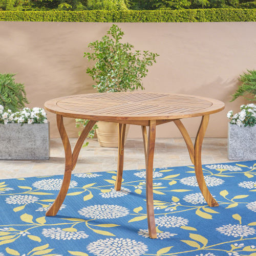 Outdoor Dining Set – Acacia Wood Hermosa Table & Wicker Chairs - Image 10