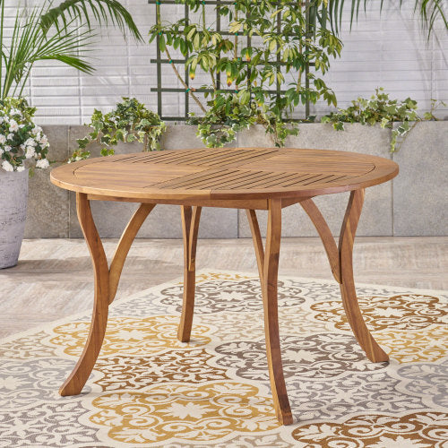 Outdoor Dining Set – Acacia Wood Hermosa Table & Wicker Chairs - Image 11