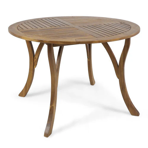 Outdoor Dining Set – Acacia Wood Hermosa Table & Wicker Chairs - Image 22