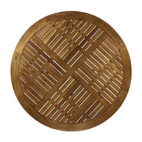 Outdoor Dining Set – Acacia Wood Hermosa Table & Wicker Chairs - Image 24
