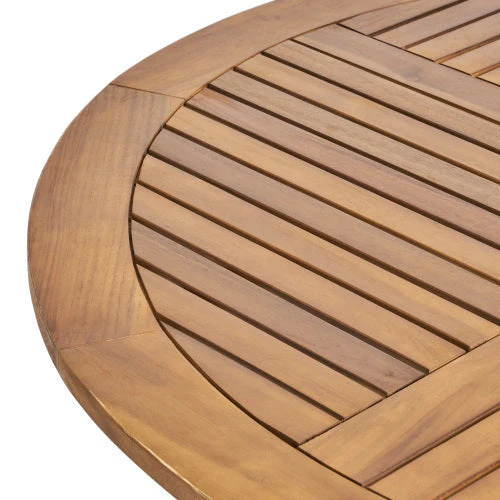 Outdoor Dining Set – Acacia Wood Hermosa Table & Wicker Chairs - Image 25