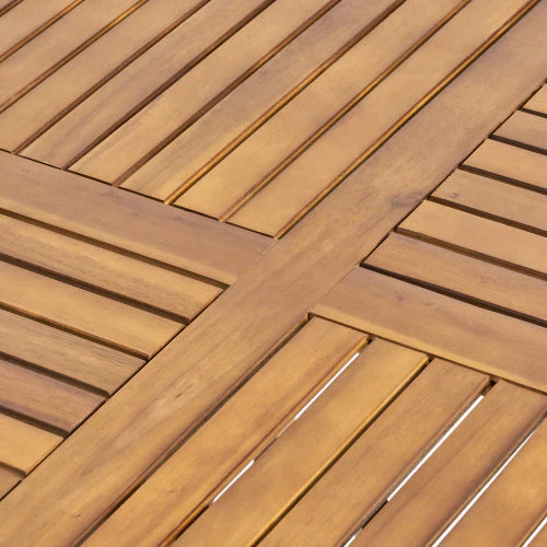 Outdoor Dining Set – Acacia Wood Hermosa Table & Wicker Chairs - Image 26