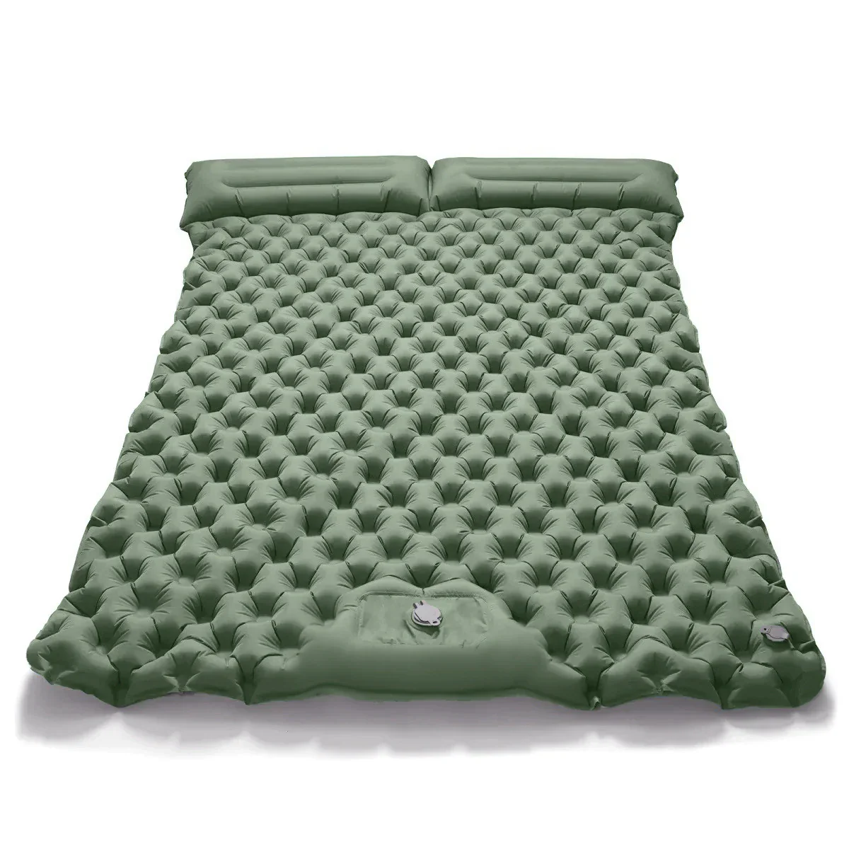 Outdoor Double Inflatable Mattress Extra Wide Camping Sleeping Pad Ultralight Bed - Image 2