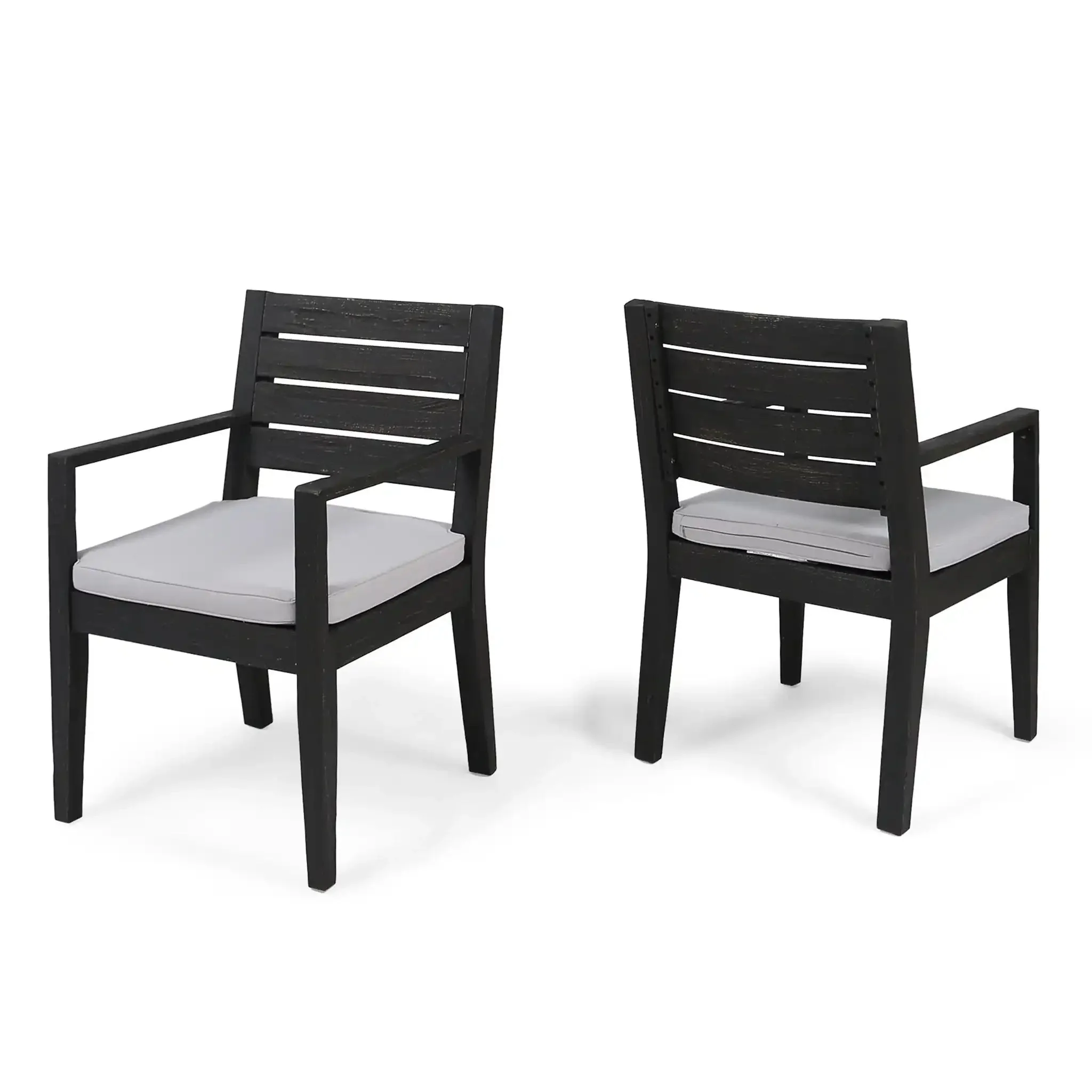 Outdoor Elegant Design Dining Chair (Set of 2) - Image 2