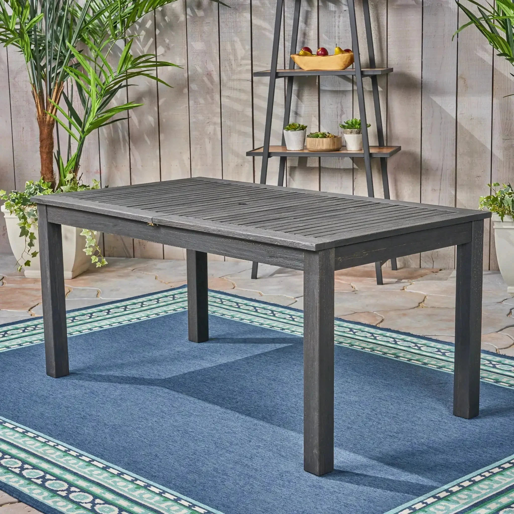 Outdoor Expandable Dining Table With Square Legs - Image 3