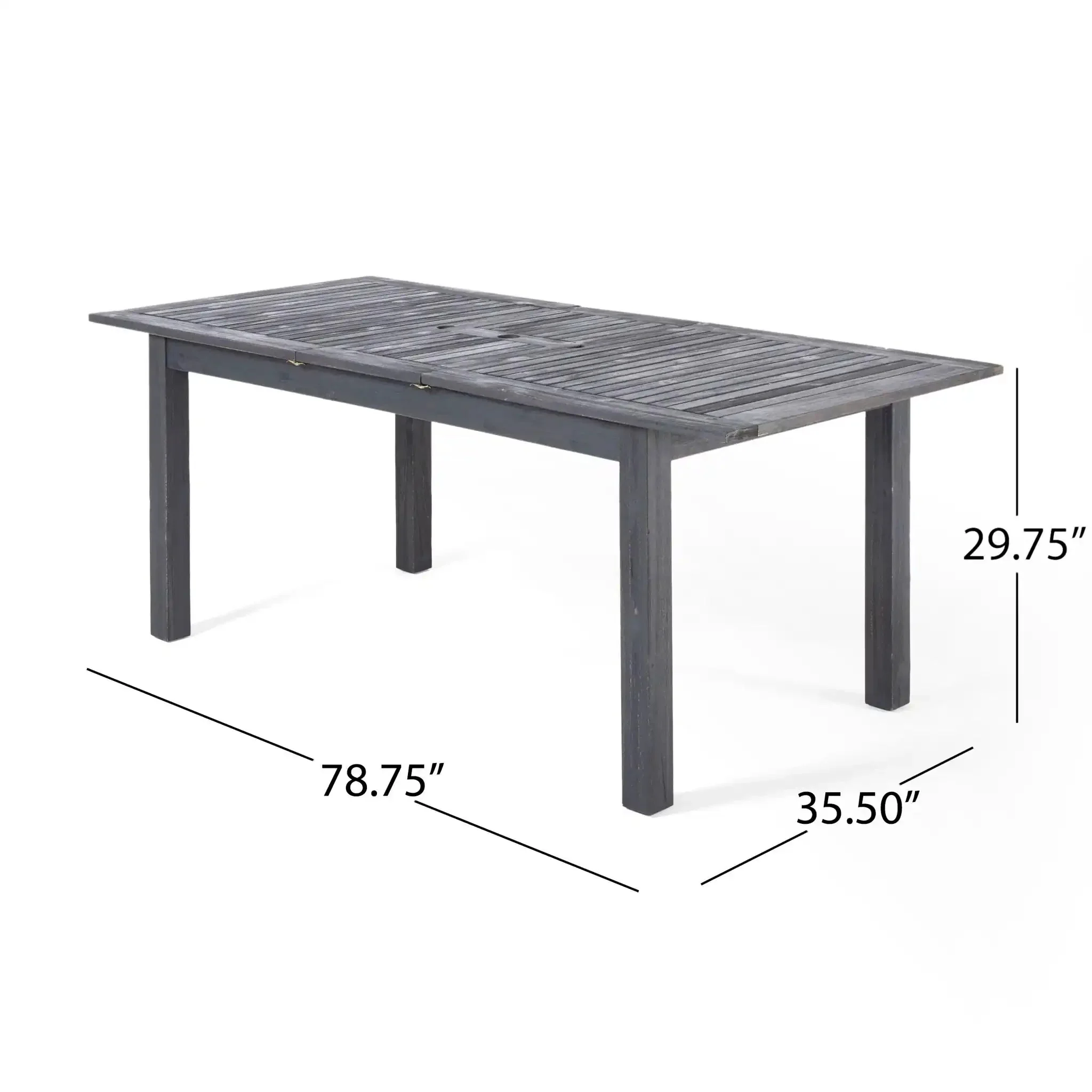 Outdoor Expandable Dining Table With Square Legs - Image 4