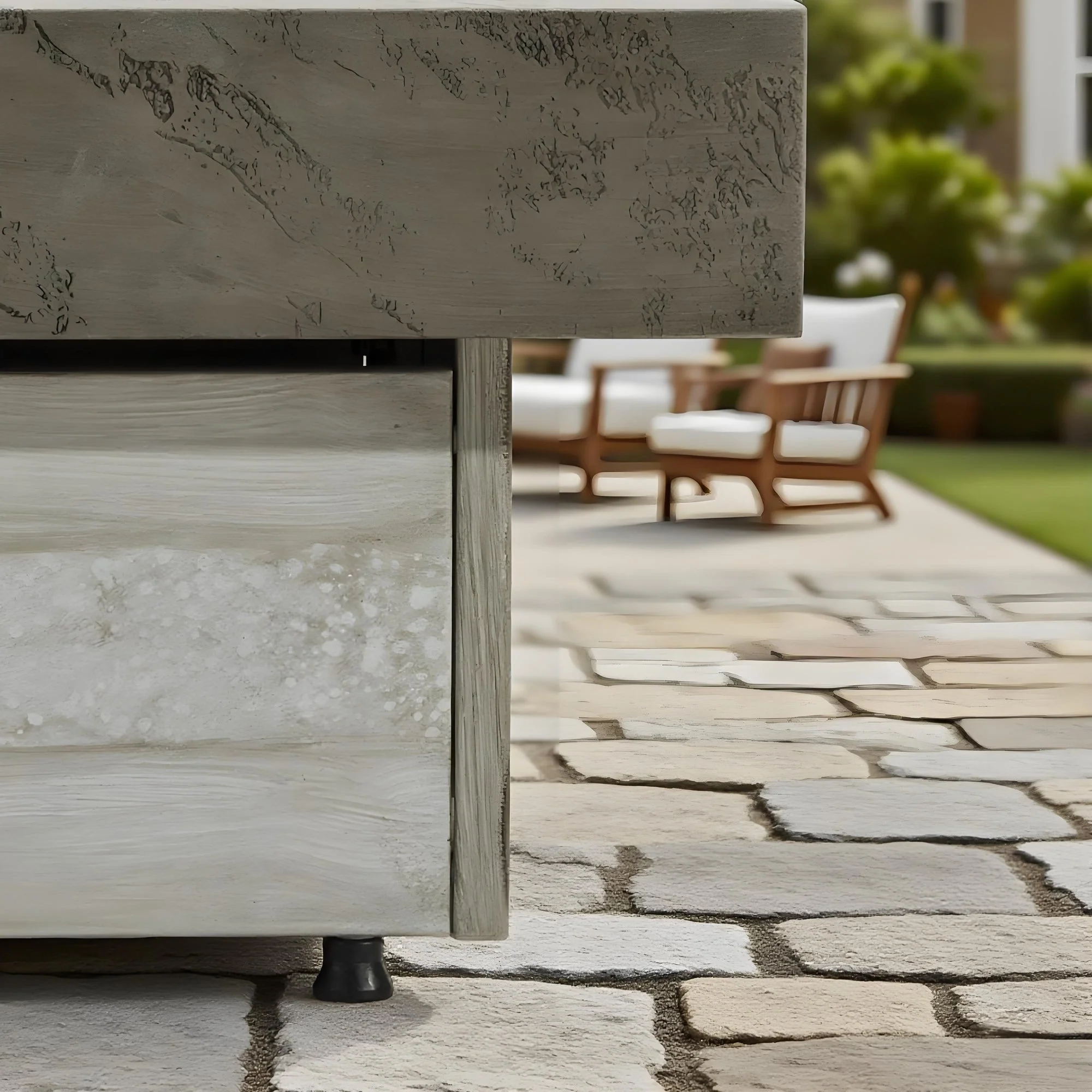 Outdoor Firepit Table 48 x 24 Inch Rectangle Fire Pit Table - Image 8