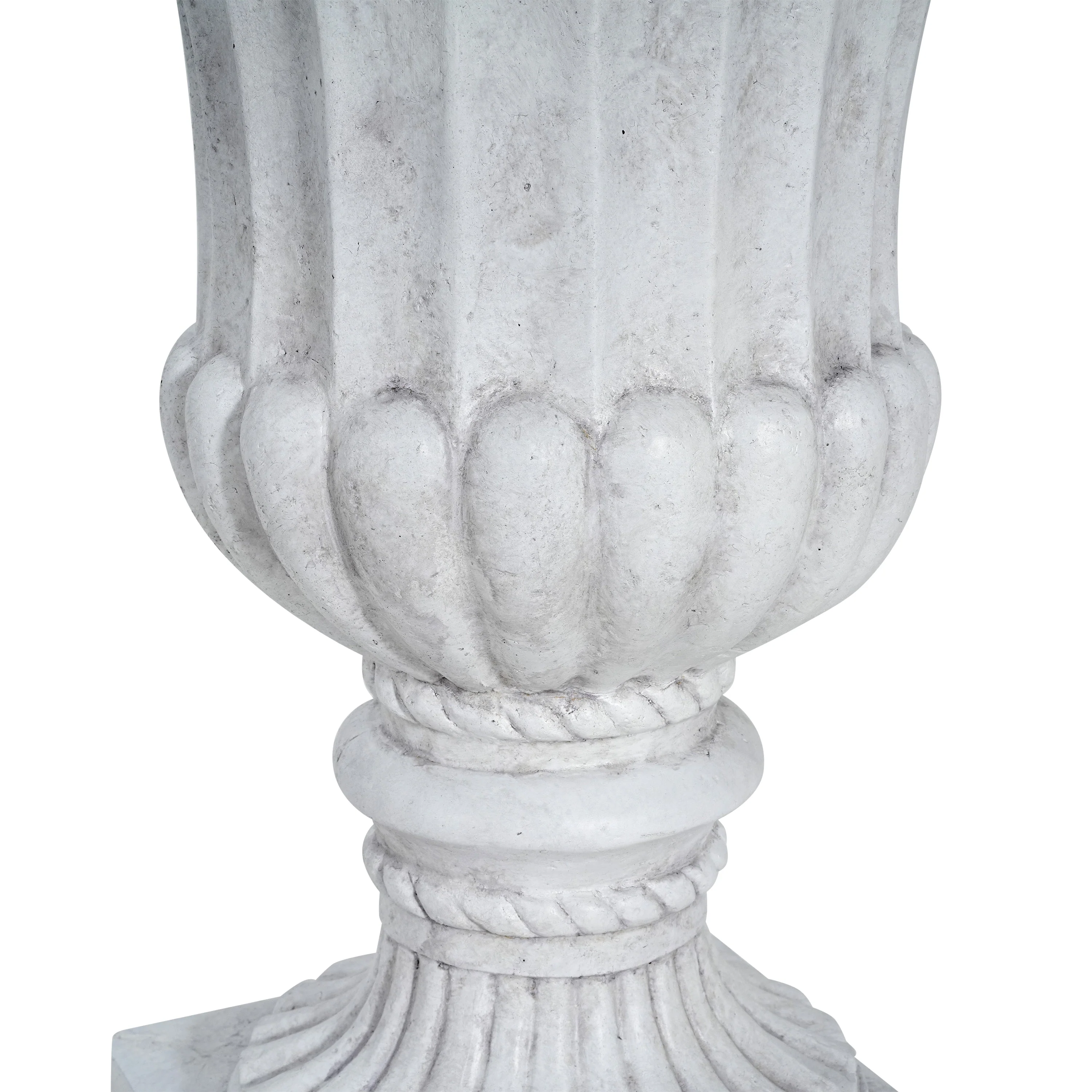 Outdoor Garden Urn Planter, Antique White - Image 3