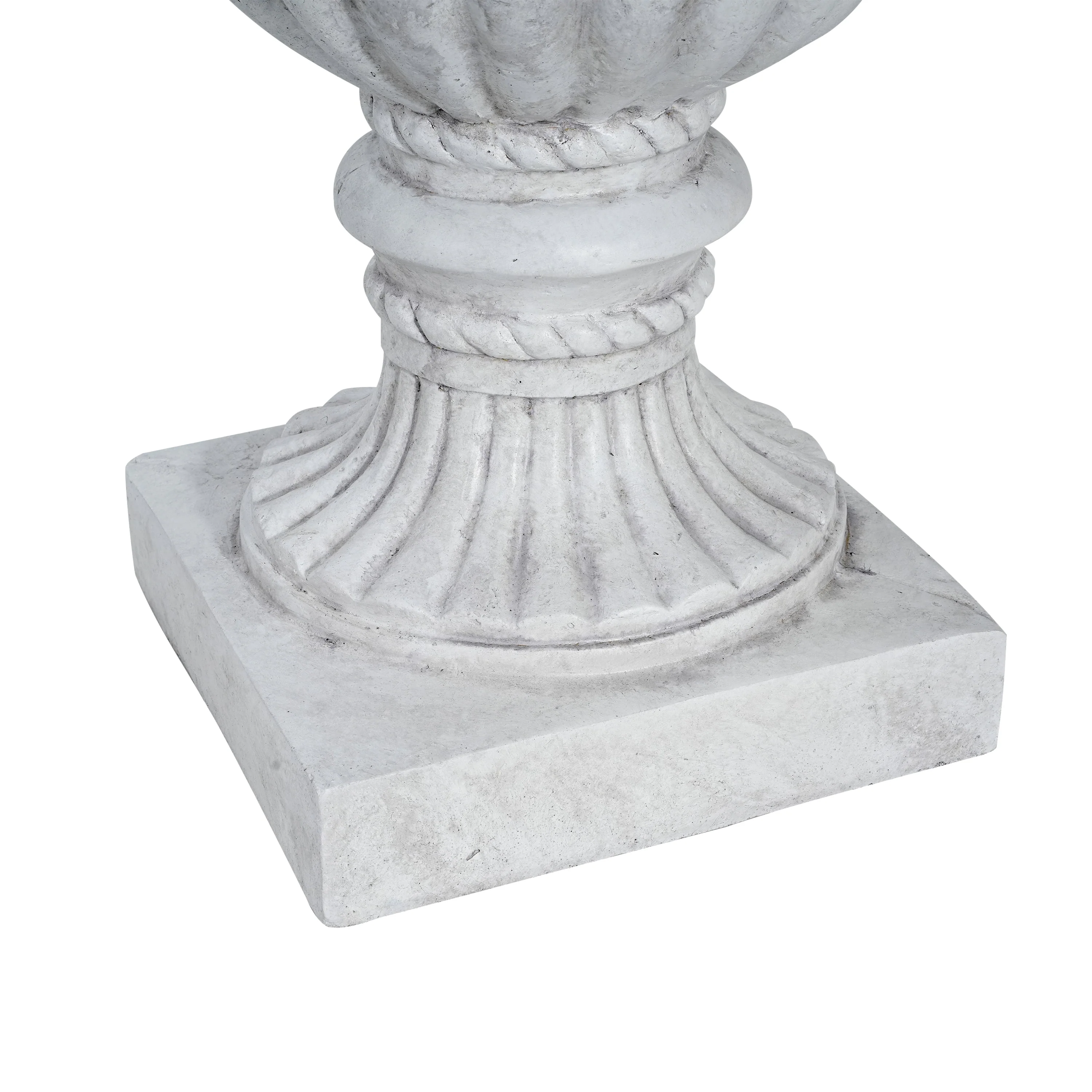 Outdoor Garden Urn Planter, Antique White - Image 6