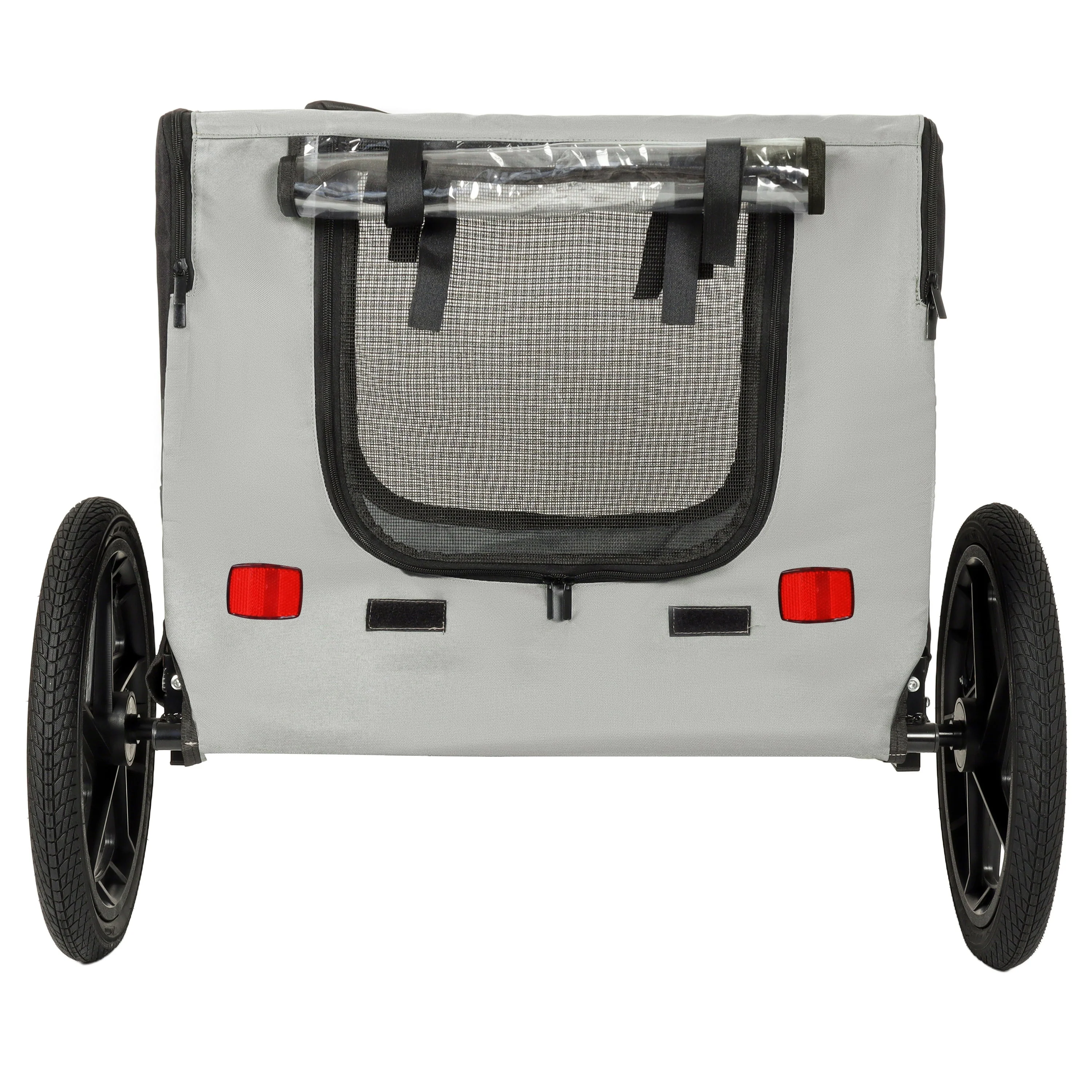 Outdoor Heavy Duty Collapsible Pet Bike Trailer with 16-Inch All-Terrain Wheels - Image 14