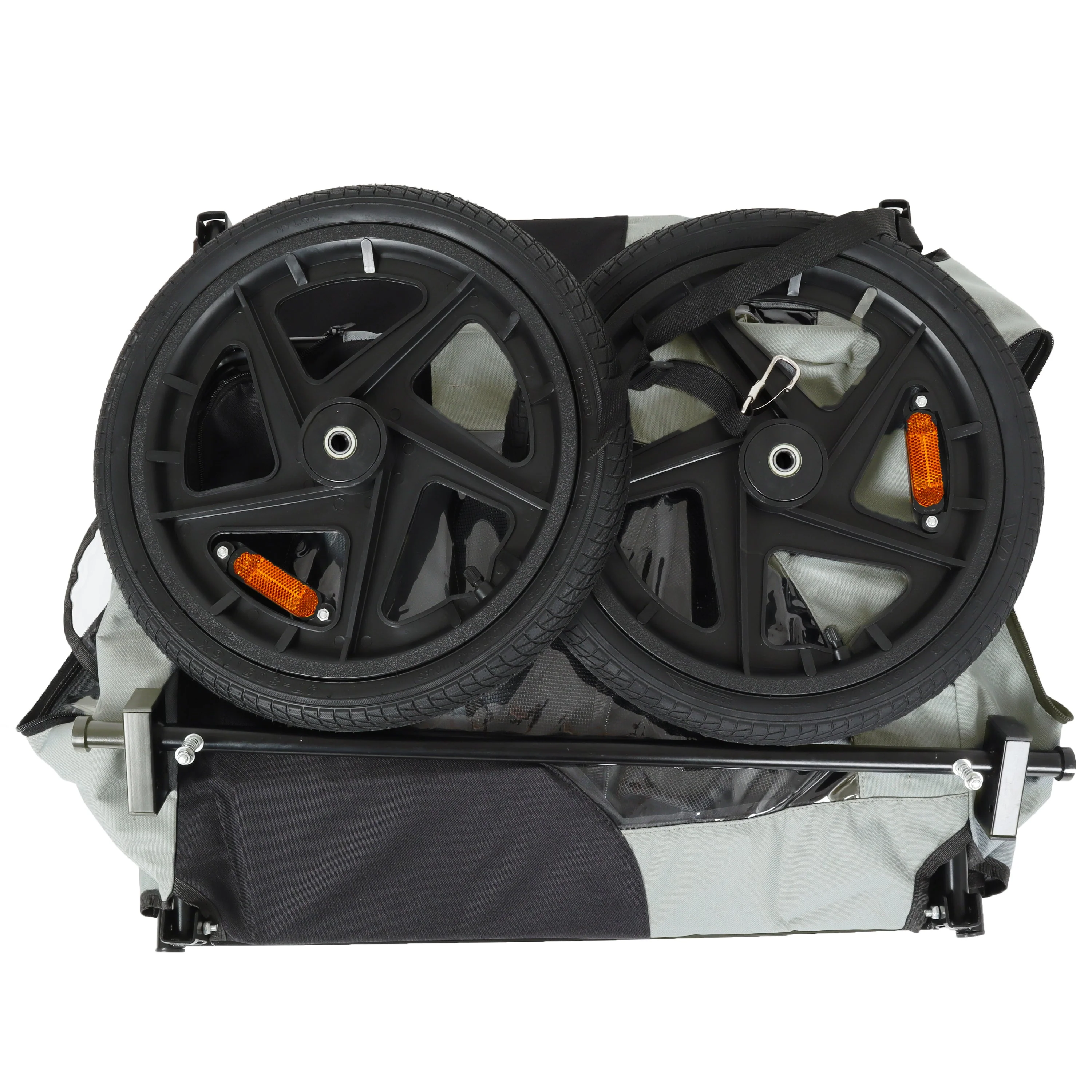 Outdoor Heavy Duty Collapsible Pet Bike Trailer with 16-Inch All-Terrain Wheels - Image 18