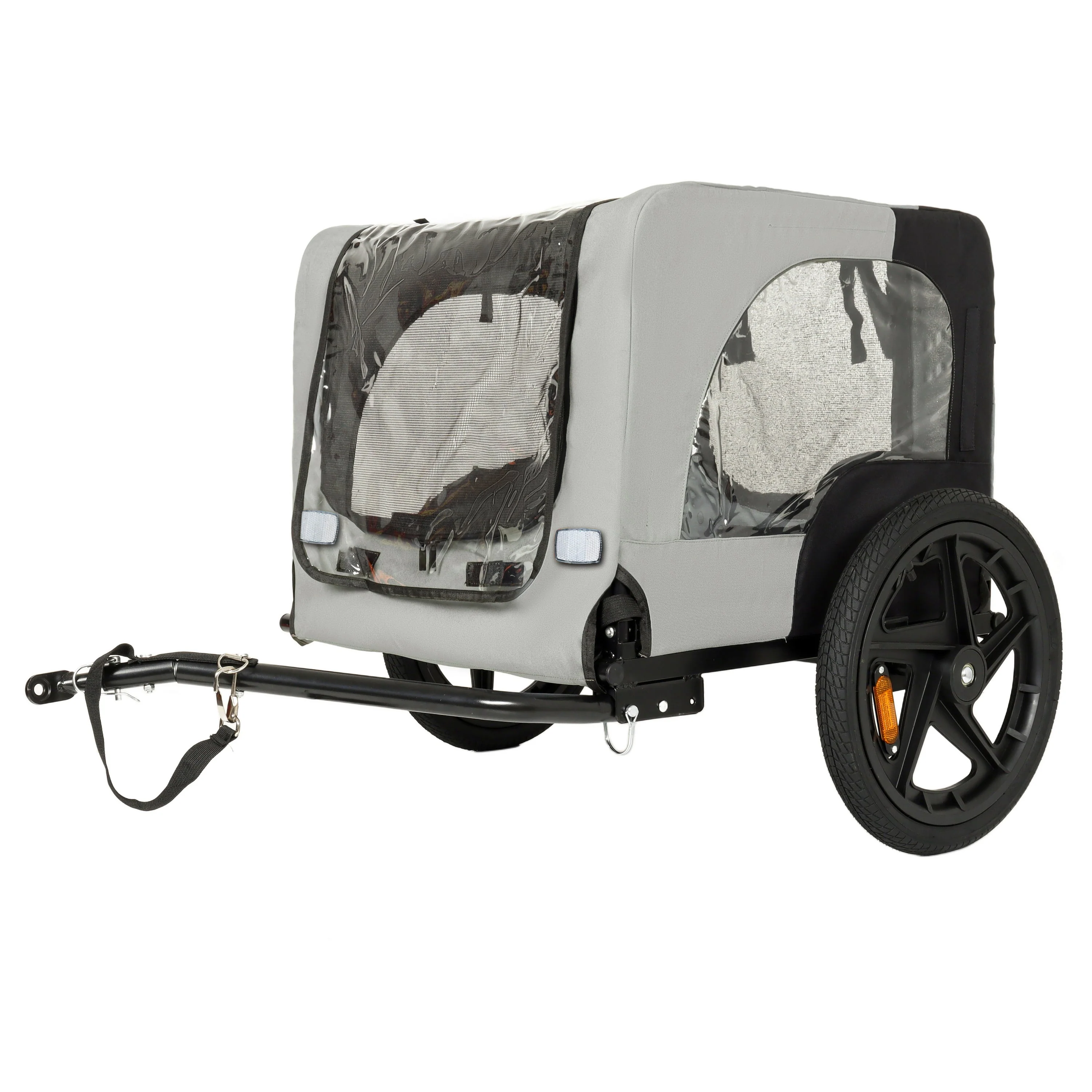 Outdoor Heavy Duty Collapsible Pet Bike Trailer with 16-Inch All-Terrain Wheels - Image 9