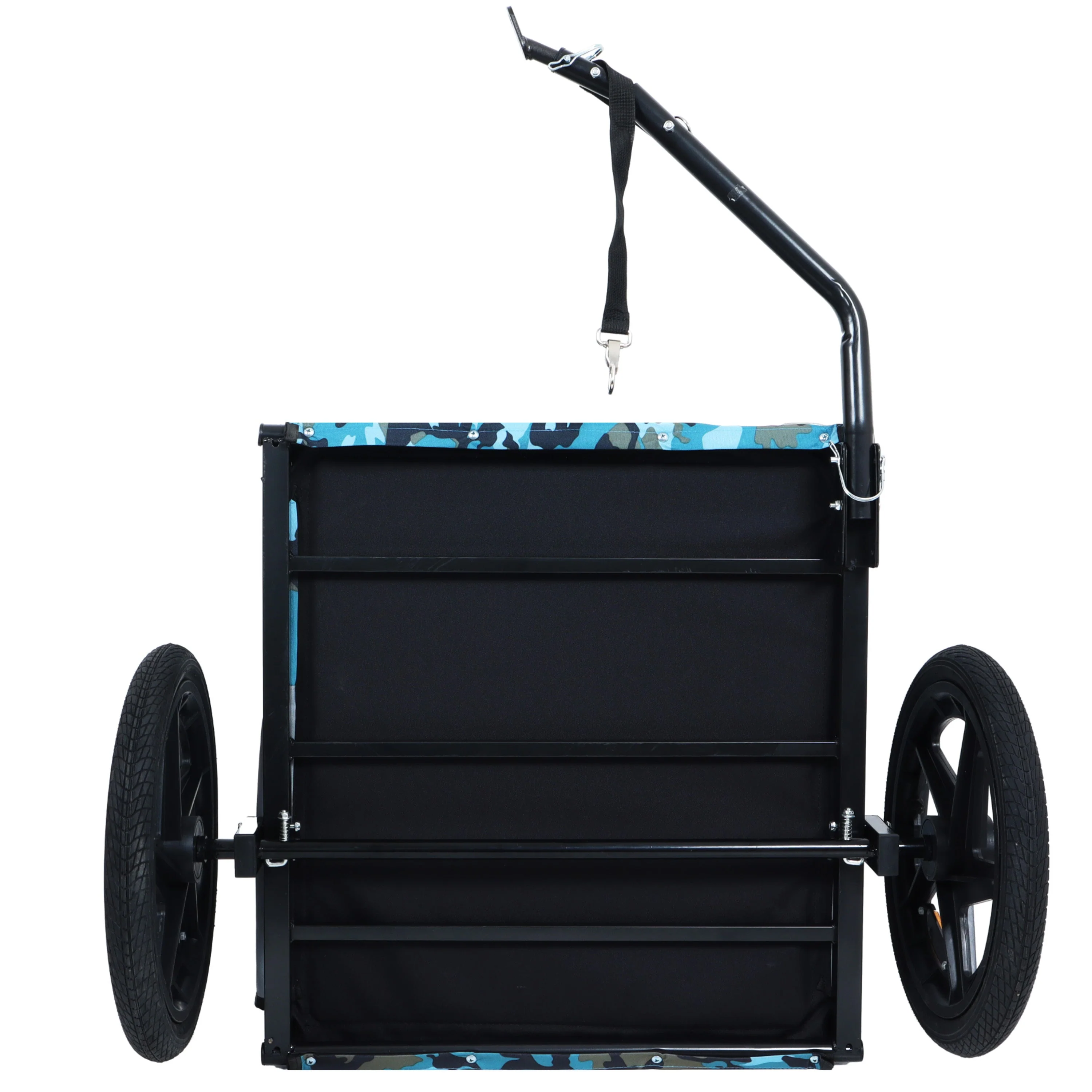 Outdoor Heavy Duty Collapsible Pet Bike Trailer with 16-Inch Wheels - Image 11