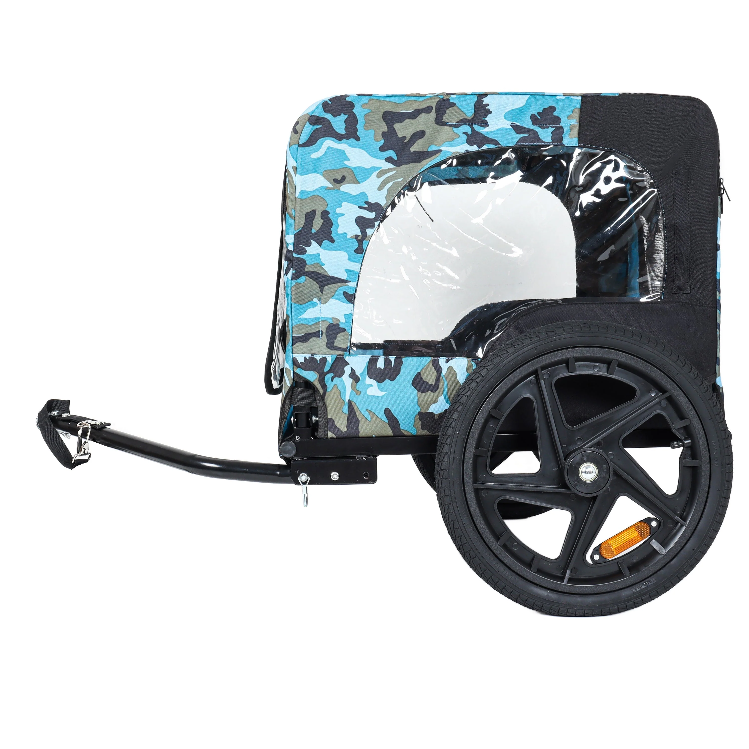 Outdoor Heavy Duty Collapsible Pet Bike Trailer with 16-Inch Wheels - Image 11