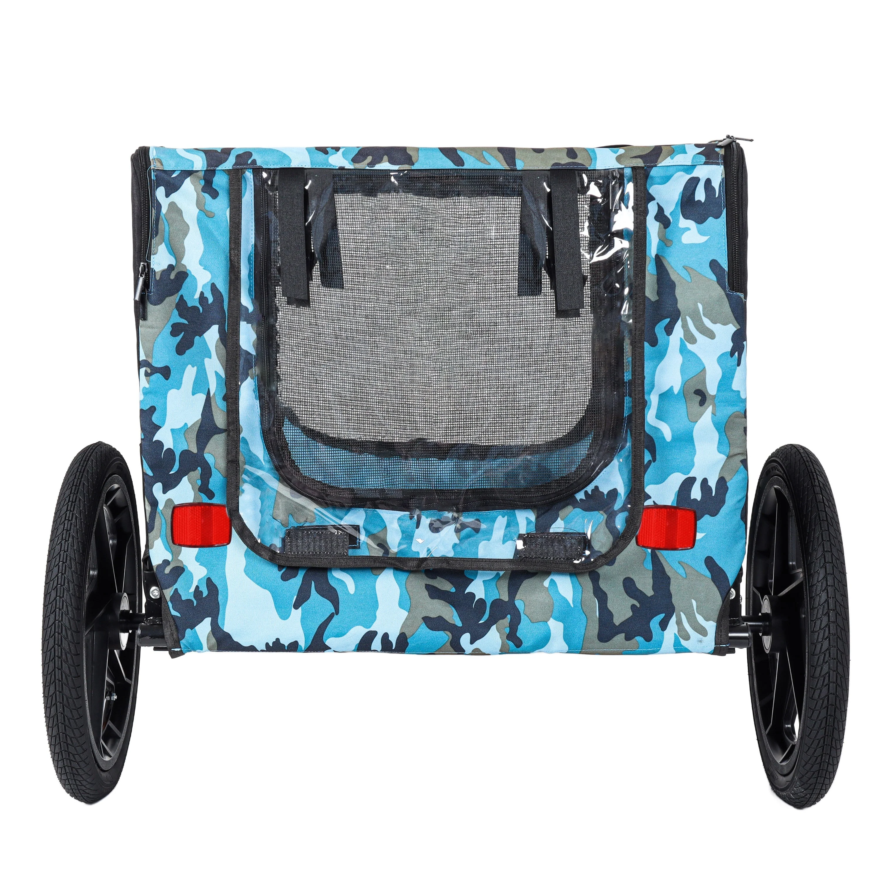 Outdoor Heavy Duty Collapsible Pet Bike Trailer with 16-Inch Wheels - Image 15