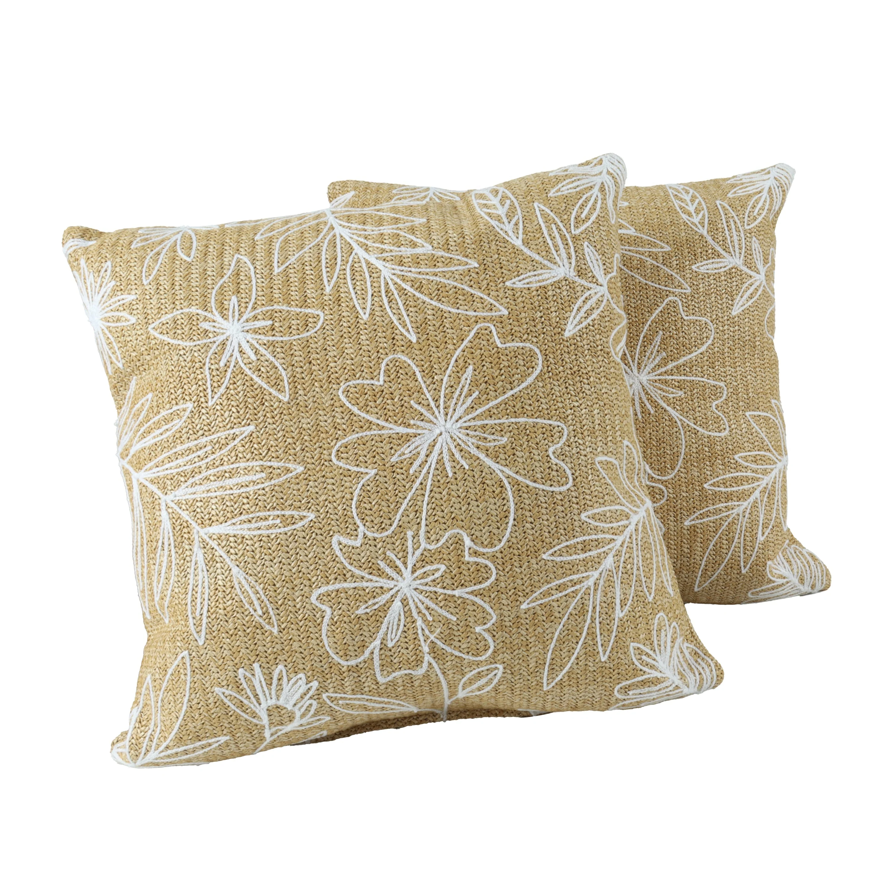 Outdoor/Indoor Decorative Throw Pillows with Inserts - Set of 2 - Image 11