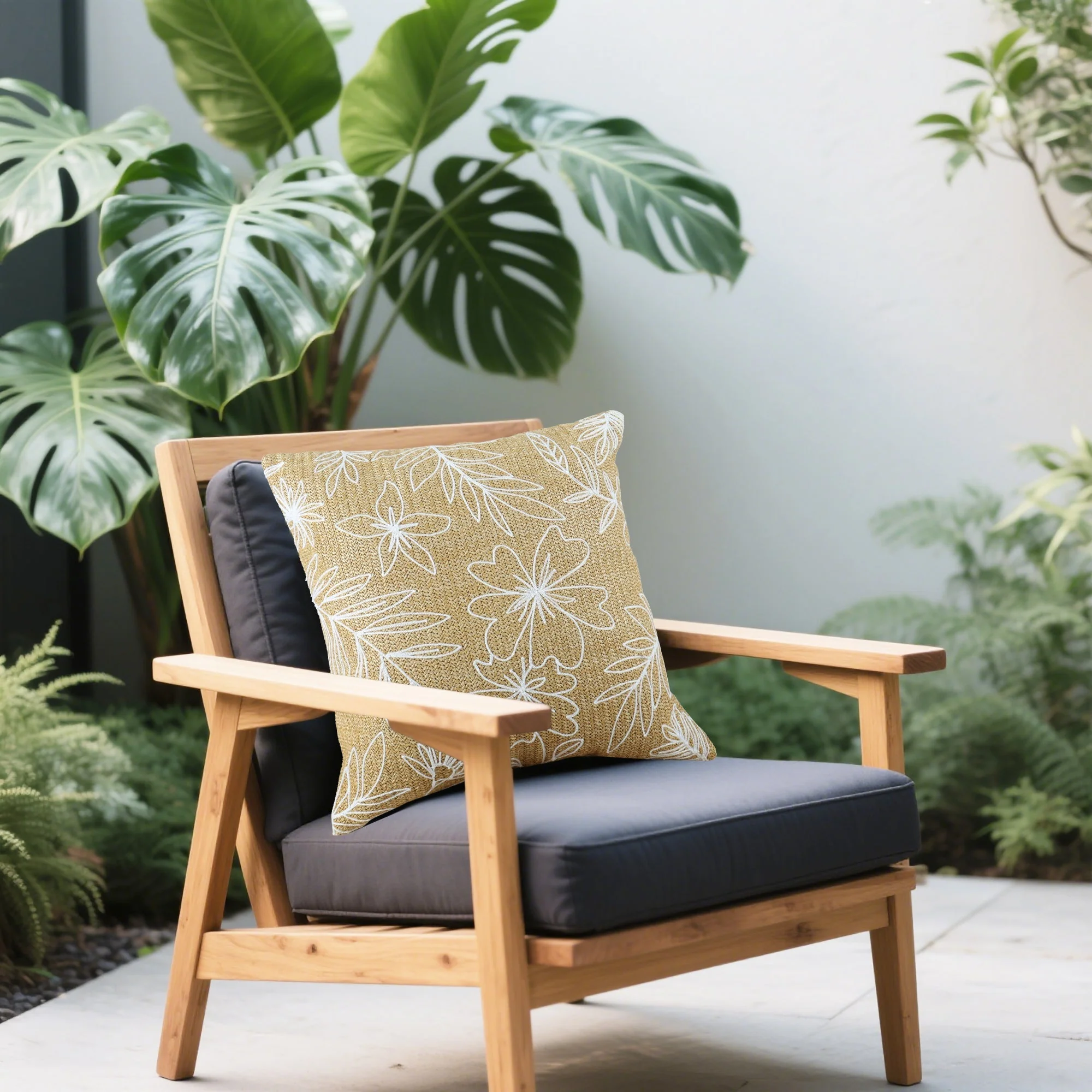 Outdoor/Indoor Decorative Throw Pillows with Inserts - Set of 2 - Image 2