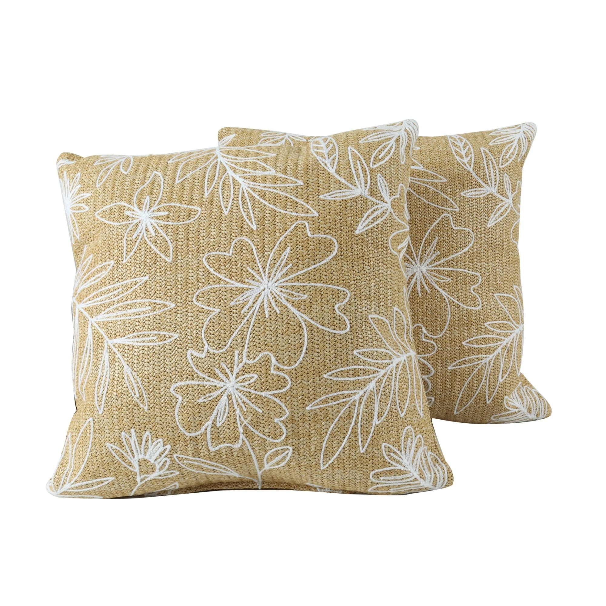 Outdoor/Indoor Decorative Throw Pillows with Inserts - Set of 2 - Image 3