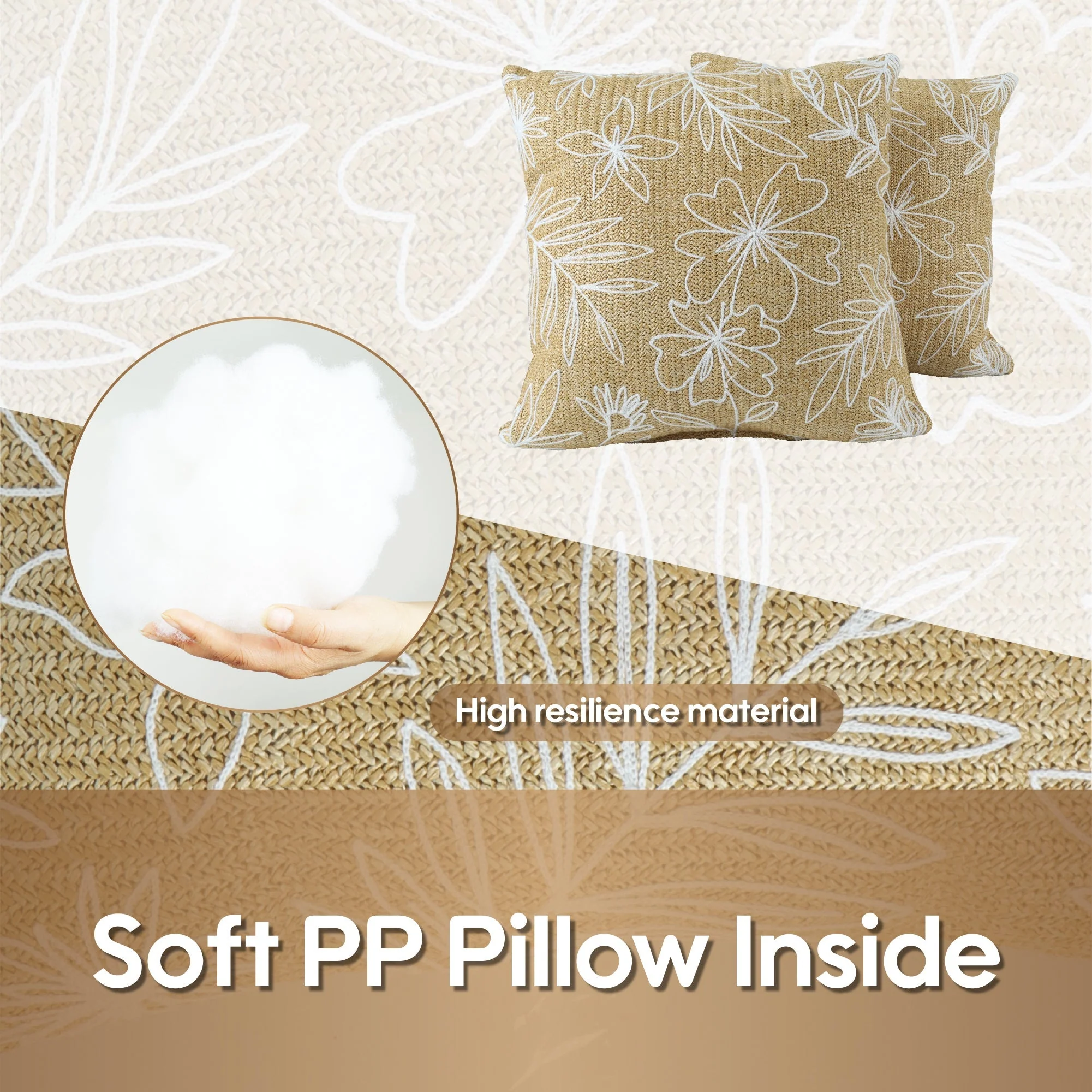Outdoor/Indoor Decorative Throw Pillows with Inserts - Set of 2 - Image 4