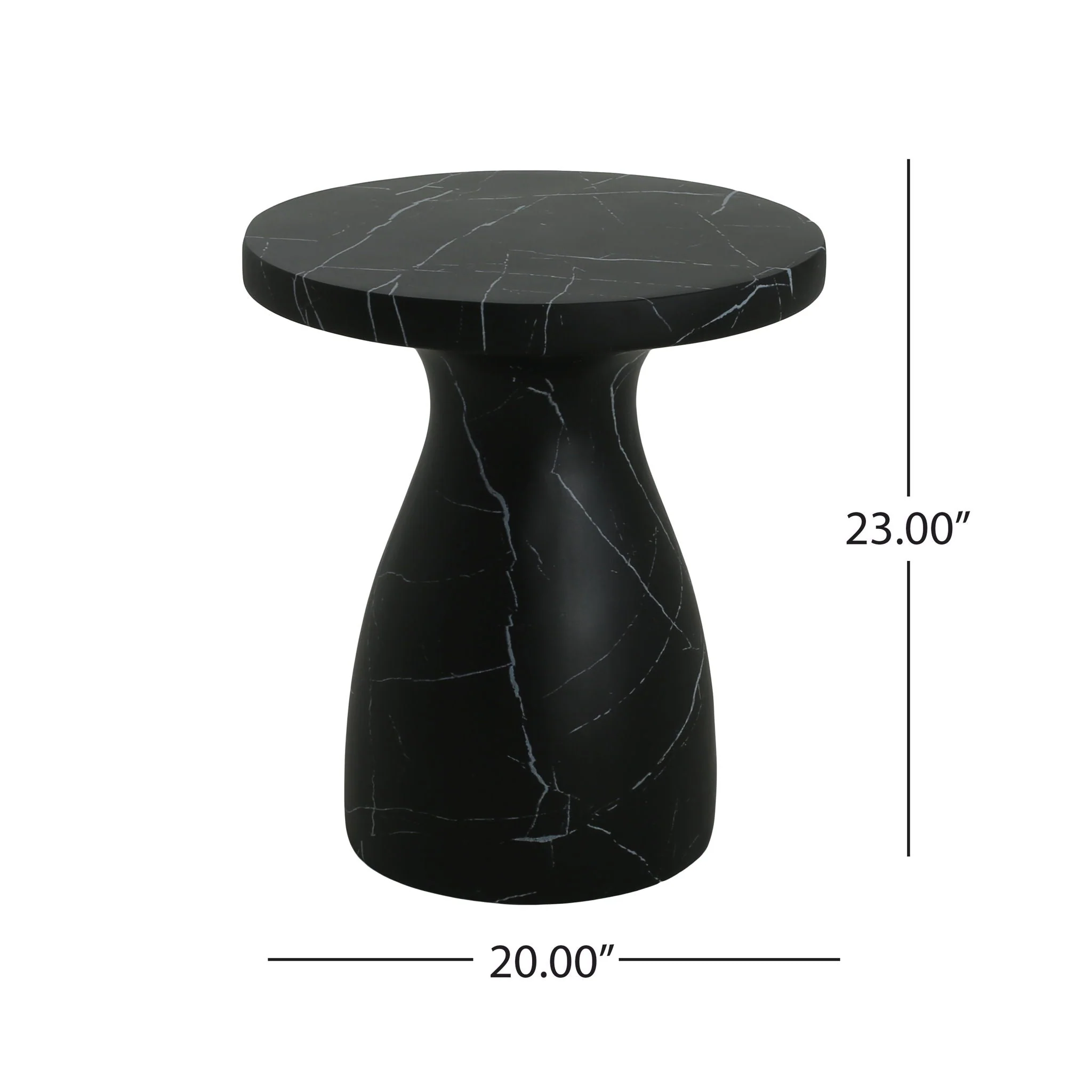 Outdoor / Indoor Travertine Side Table Lightweight - Image 4