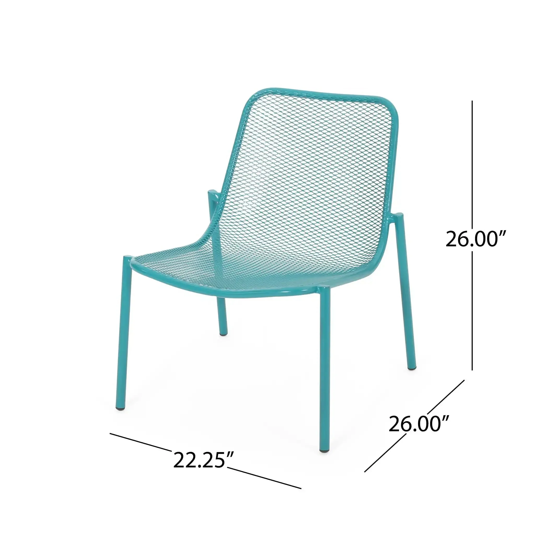 Outdoor Iron Chair With Design - Image 5